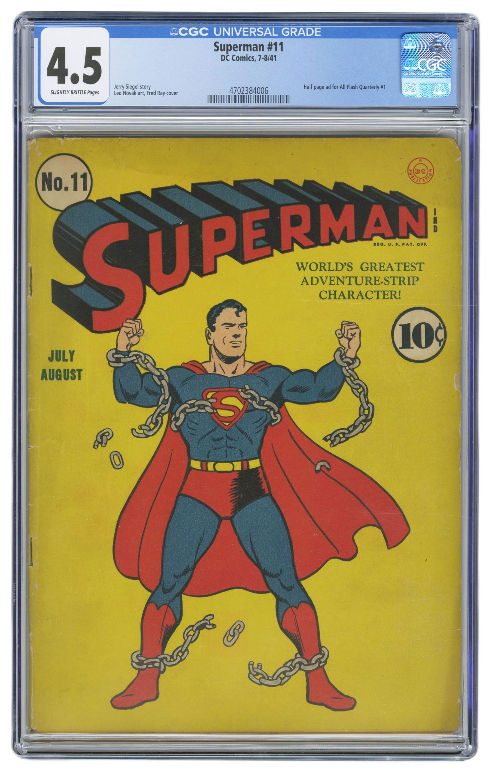Superman No. 11, CGC Graded 4.5 (1 of 3)