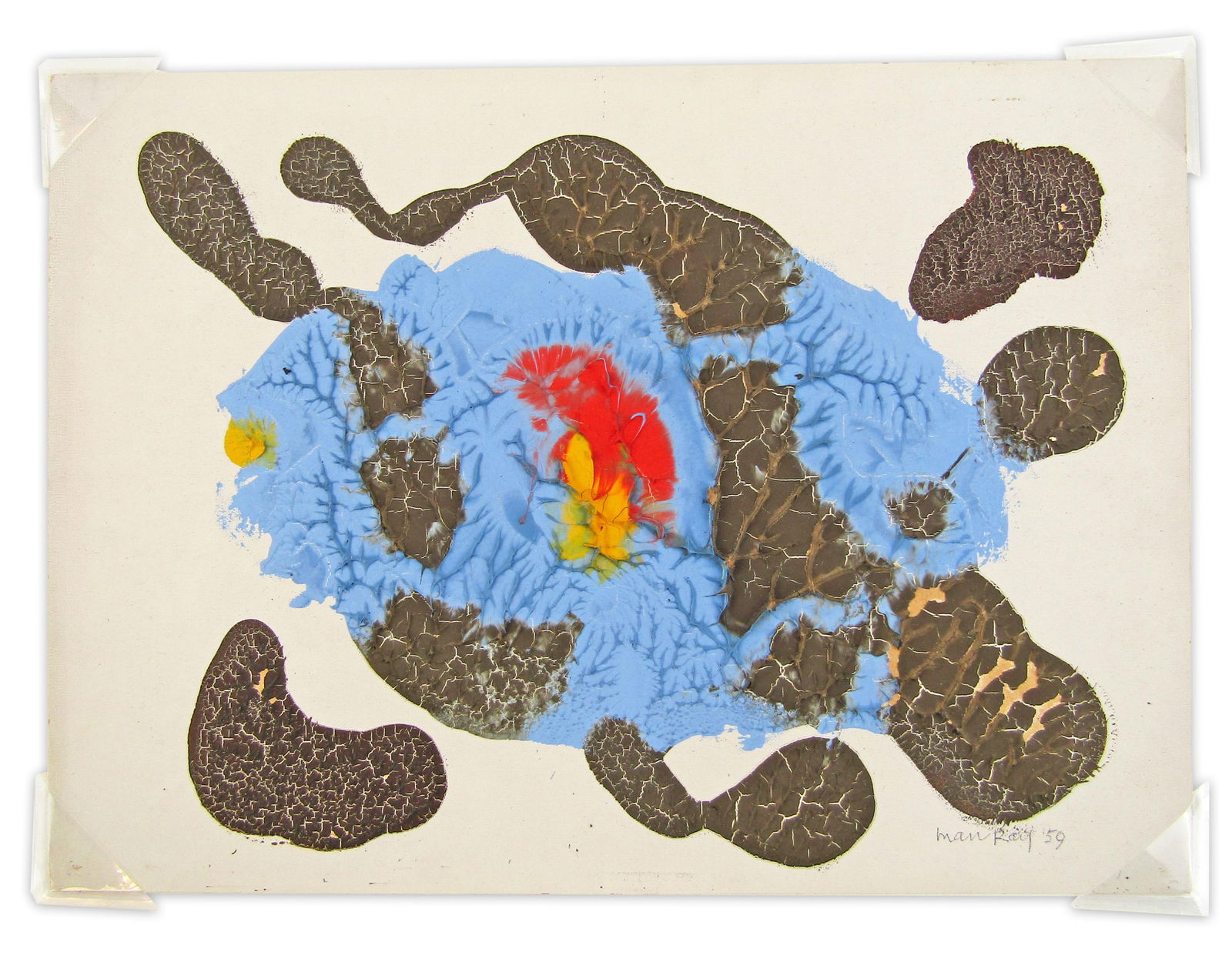 Man Ray Original Abstract Painting Gifted to Yousuf Karsh, Ex. Karsh Estate: Man Rayn.p., ca. 1959Man Ray Original Abstract Painting Gifted to Yousuf Karsh, Ex. Karsh EstateSigned artworkAn original artwork by American artist Man Ray (1890-1976), "Untitled" (1959), retained in