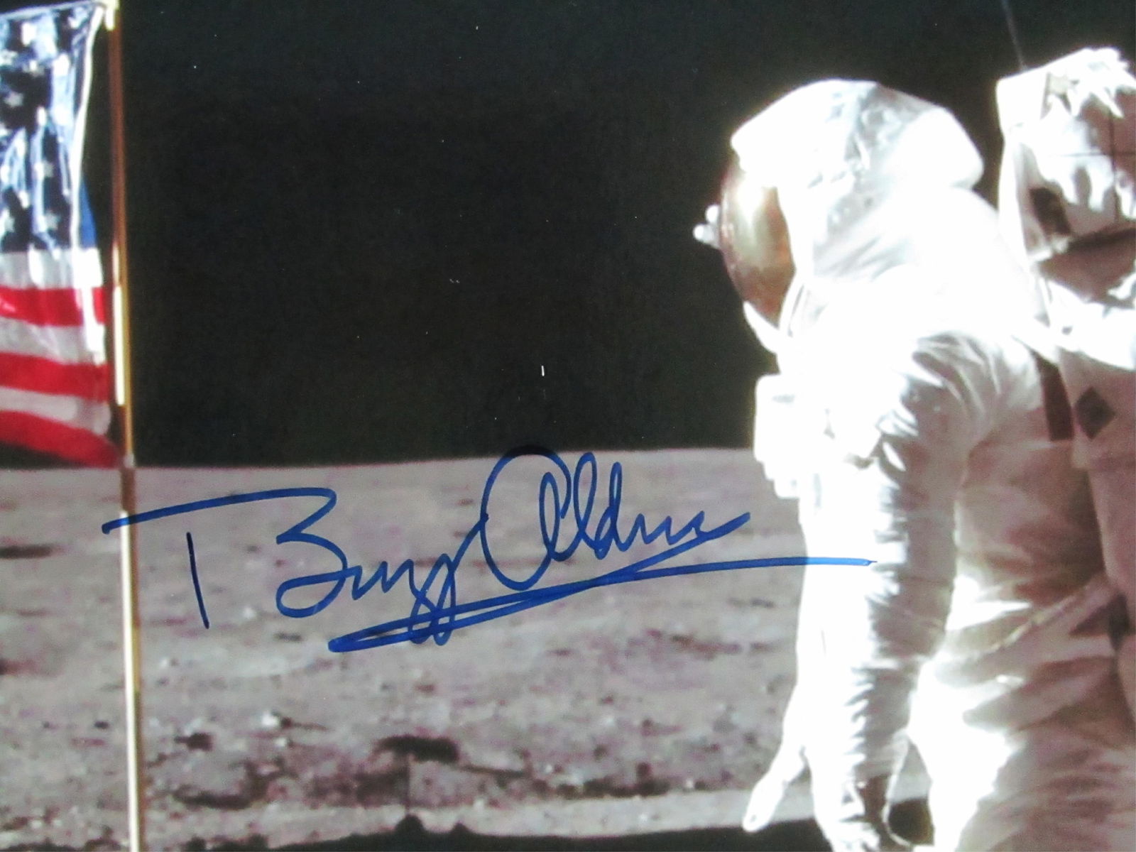 Buzz Aldrin Signed Apollo 11 Print Framed, PSA Authenticated - 3