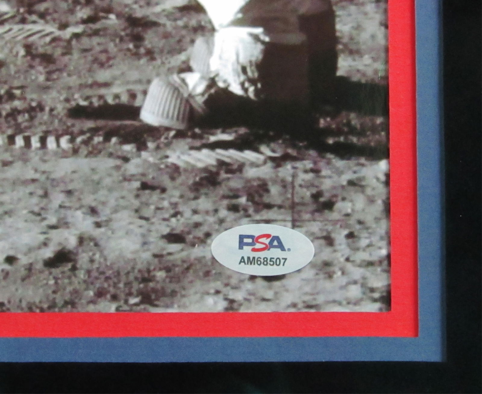 Buzz Aldrin Signed Apollo 11 Print Framed, PSA Authenticated - 4