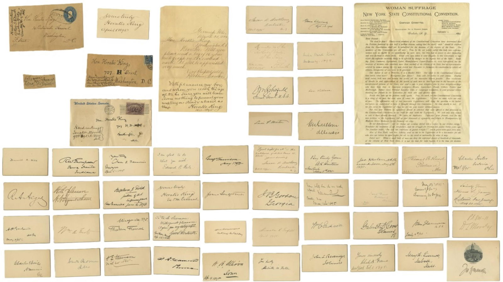 S.B. Anthony, Presidents, CW Generals and More Turn-of-the-Century Massive Suffragist Archive from a (1 of 6)