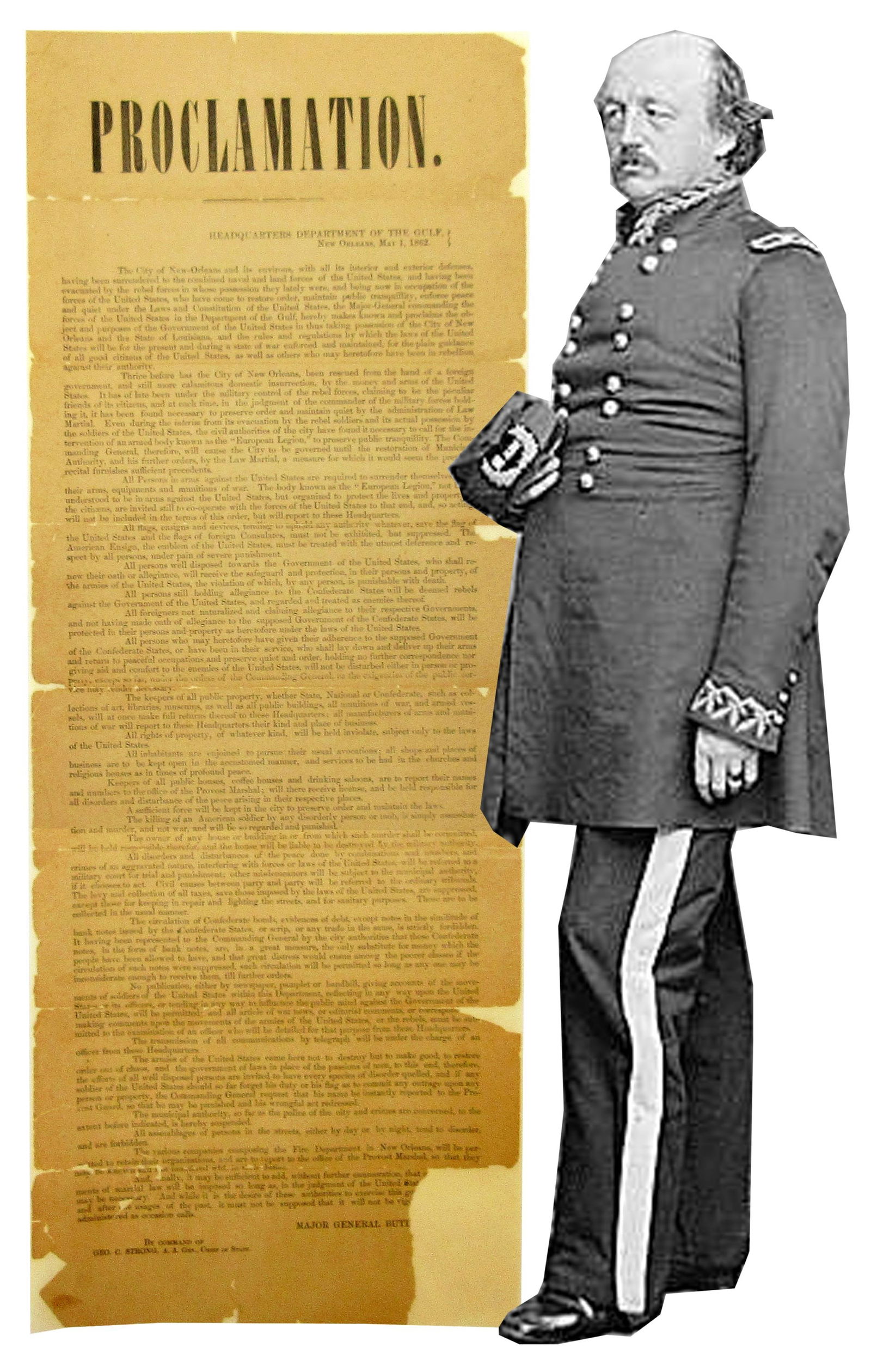 Benjamin F. Butler's Proclamation to New Orleans, Recently Captured Confederate Stronghold (1 of 4)