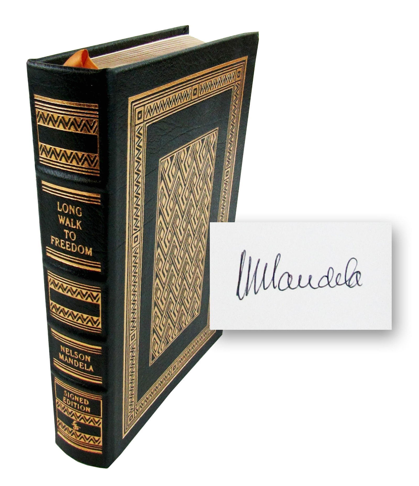 Nelson Mandela Signed Collector's Ed. "Long Walk to Freedom": Nelson MandelaNorwalk, CT, ca. 2000Nelson Mandela Signed Collector's Ed. "Long Walk to Freedom"Signed bookA sought after Collector's Edition of "Long Walk to Freedom: The Autobiography of Nelson Mande