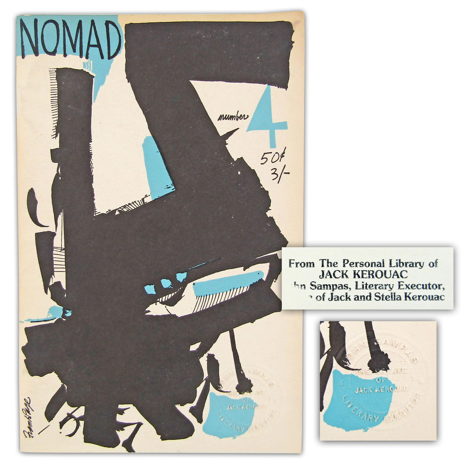 Jack Kerouac's Personally Owned 1959 "Nomad" Literary Magazine Issue Featuring Allen Ginsberg (1 of 8)