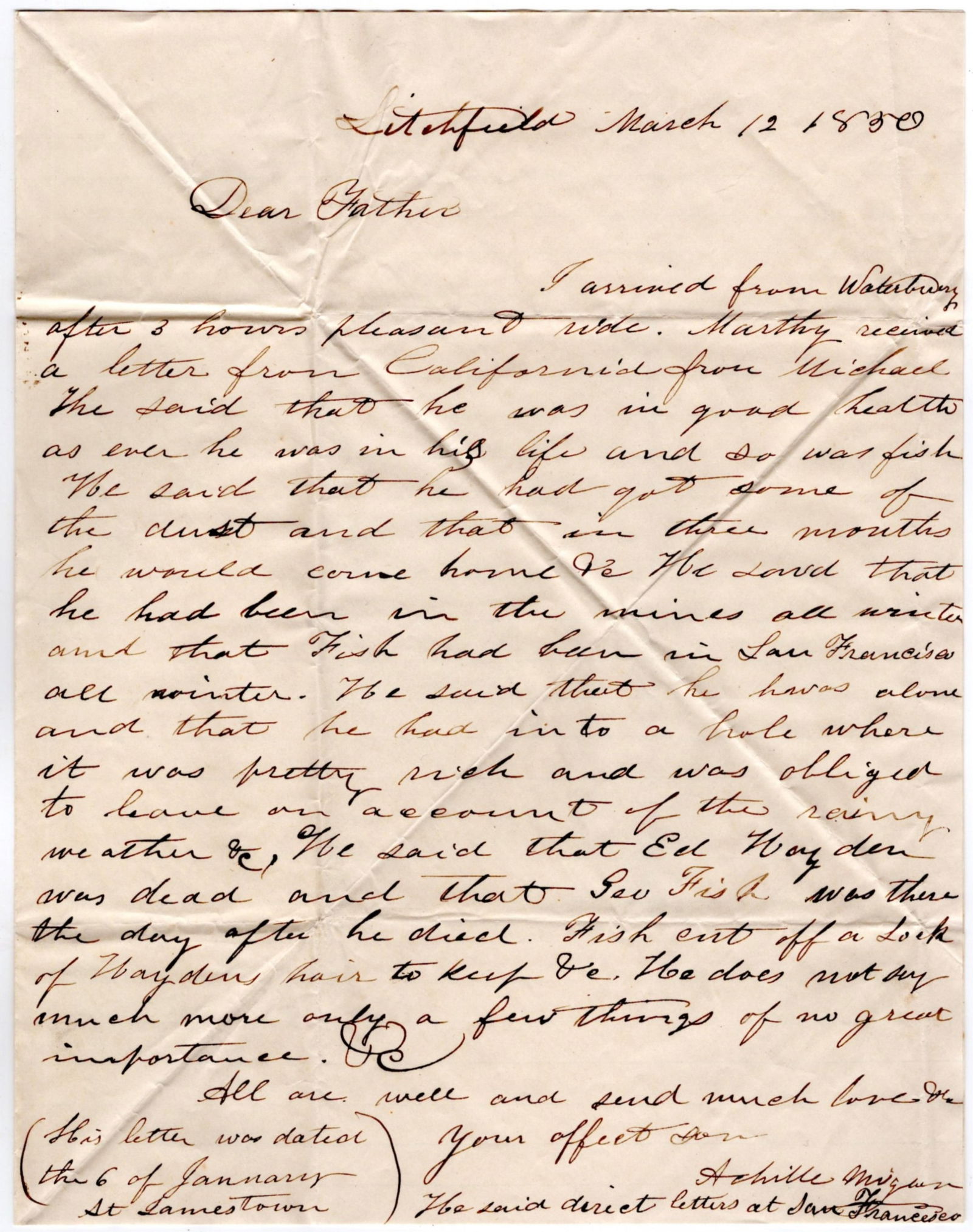 California Gold Rush News! "got some of the dust" (1 of 2)