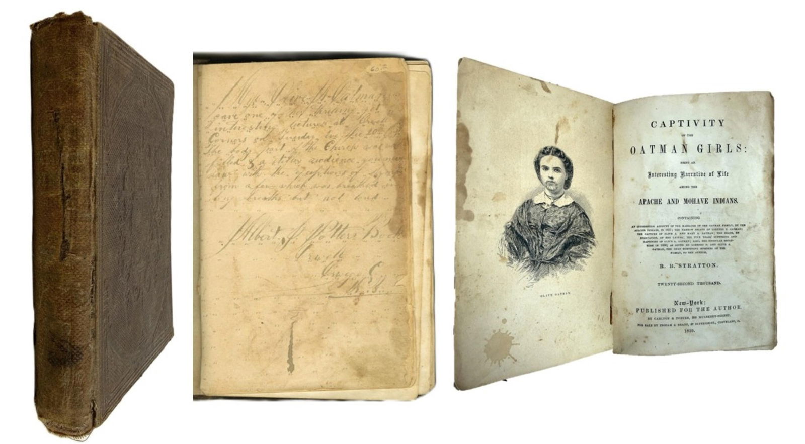 Captivity of the Oatman Girls with Period Inscription by Witness to Oatman Lecture (1 of 10)