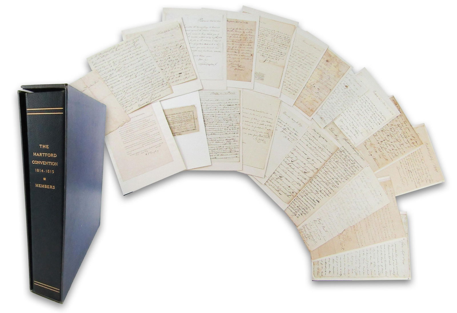 1814-1815 Hartford Convention, Bound Collection of Hugely Important Documents Signed By All (1 of 6)