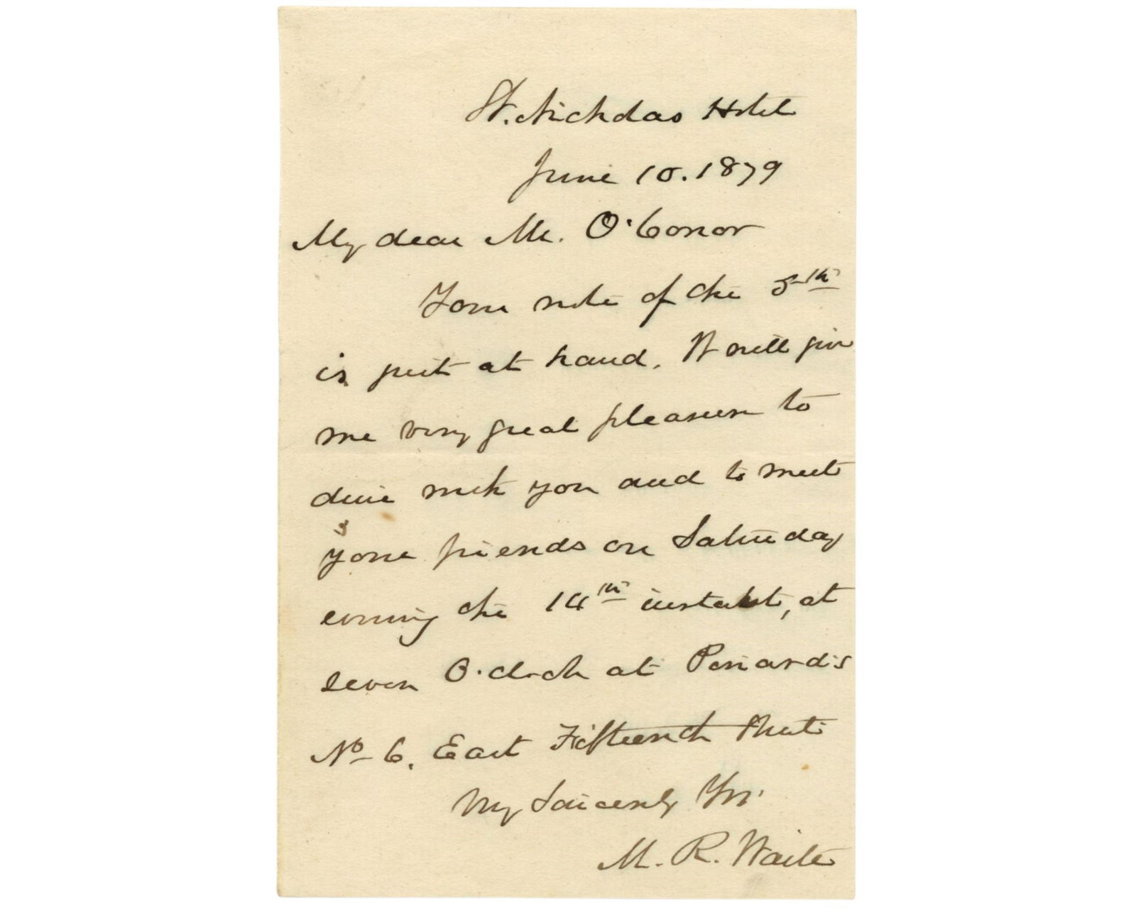 M.R. Waite Writes to First Catholic Presidential Candidate and Top NY Lawyer! (1 of 2)