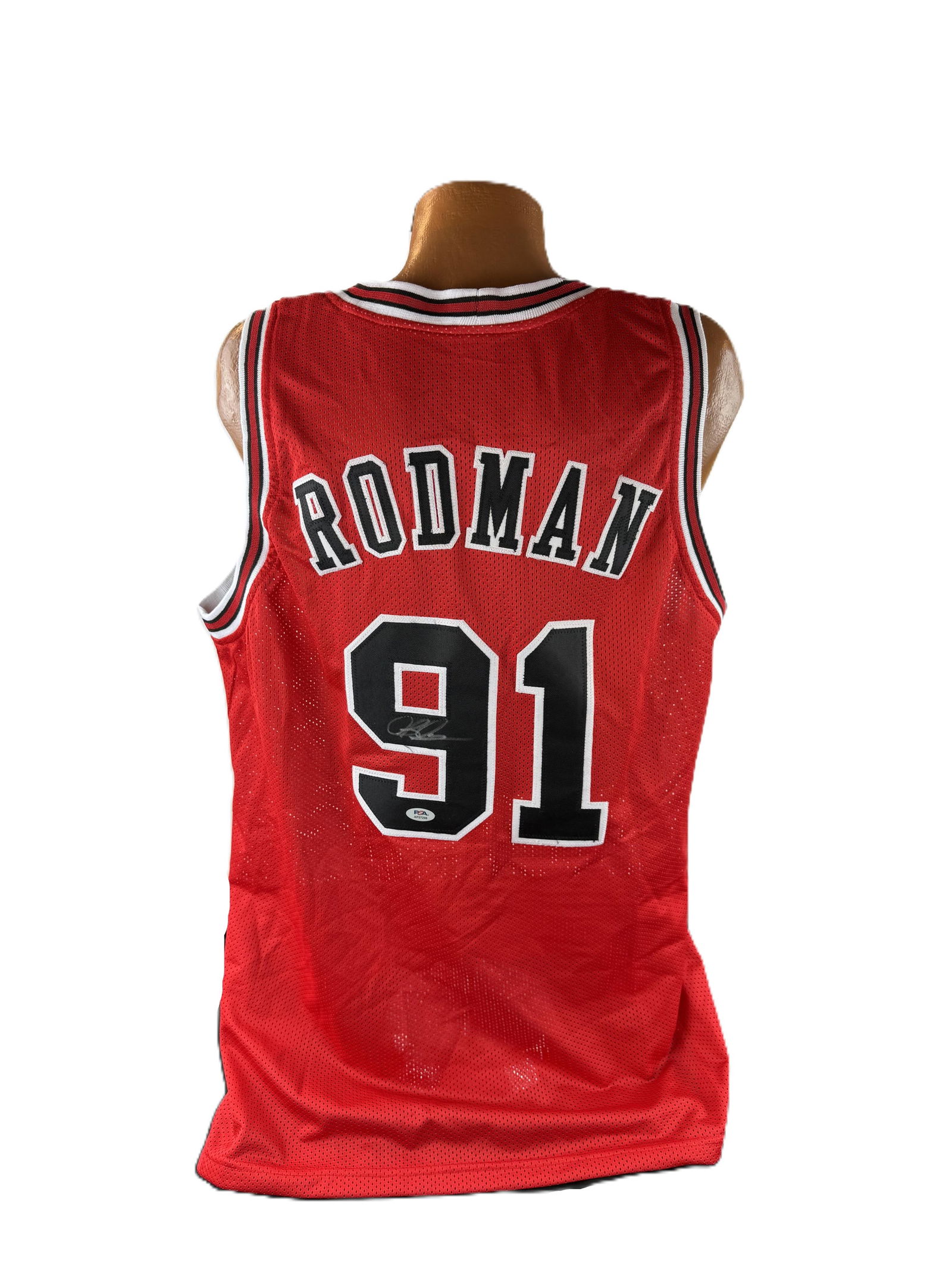 Dennis Rodman Signed Bulls Jersey, PSA Authenticated (1 of 4)