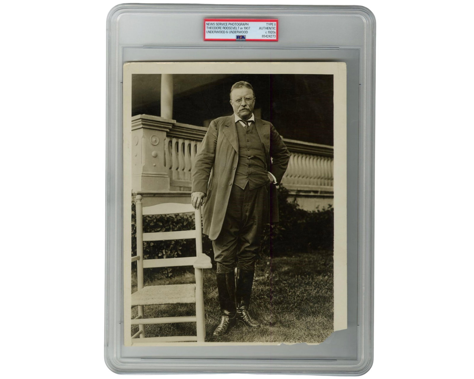 Theodore Roosevelt Stark Image as President! PSA Encapsulated! (1 of 2)