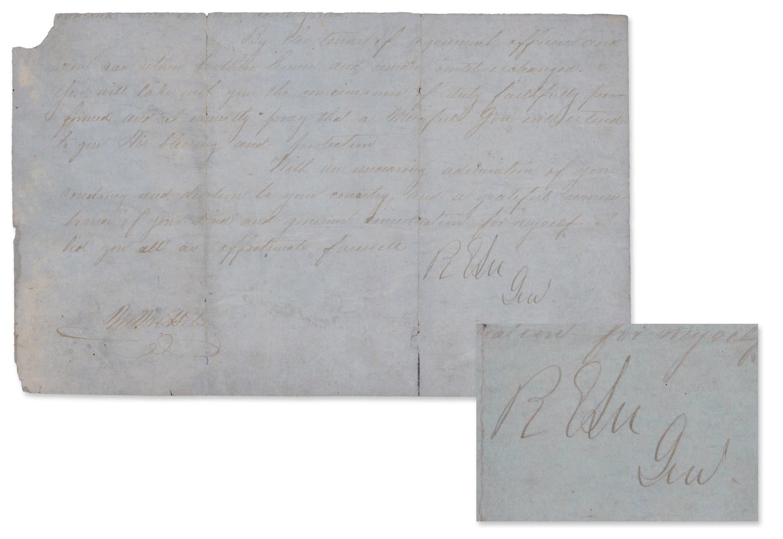 Robert E. Lee Signed Presentation Portion of Gen. Order No. 9: "I bid you all an affectionate (1 of 4)