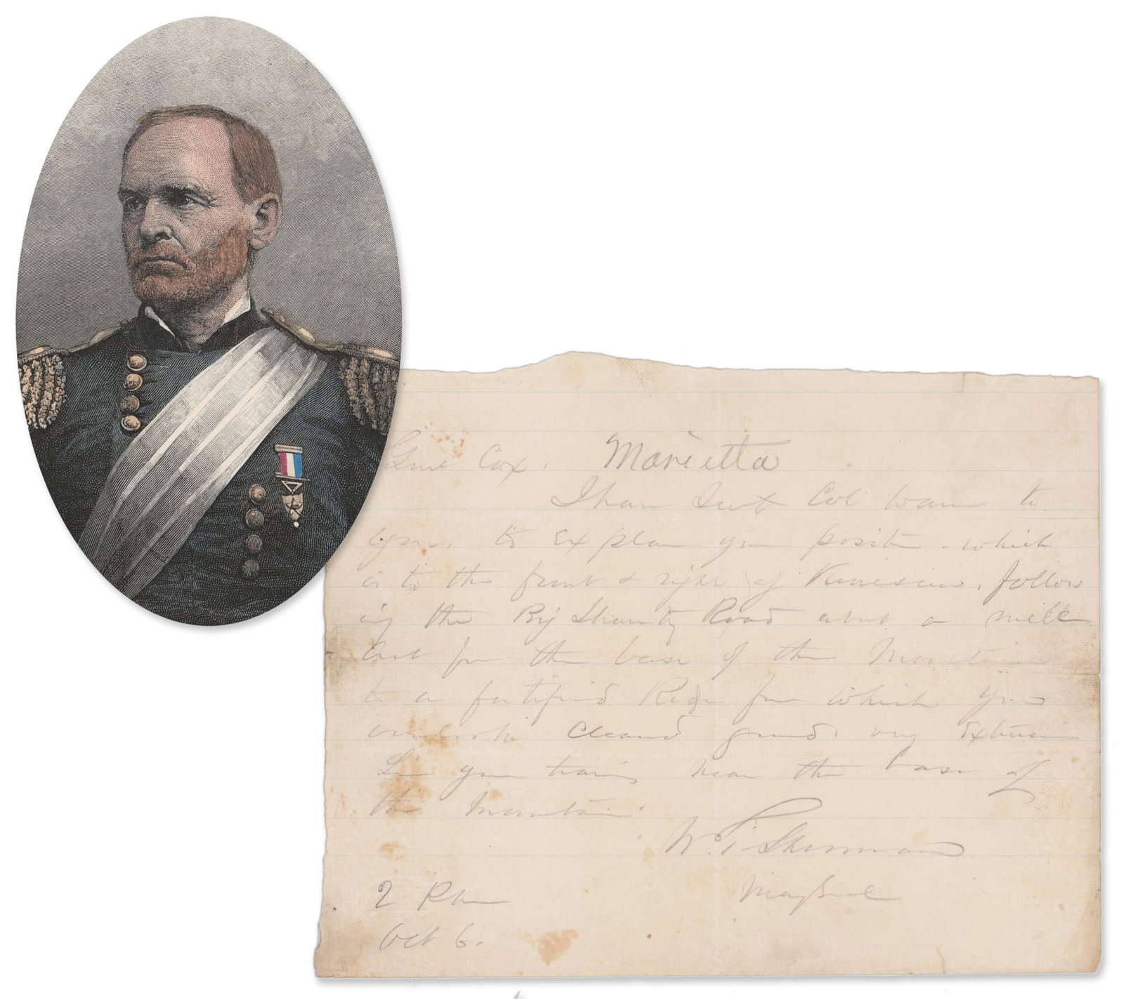 W.T. Sherman Field Orders Issued the Day After the Battle of Allatoona Pass (1 of 4)