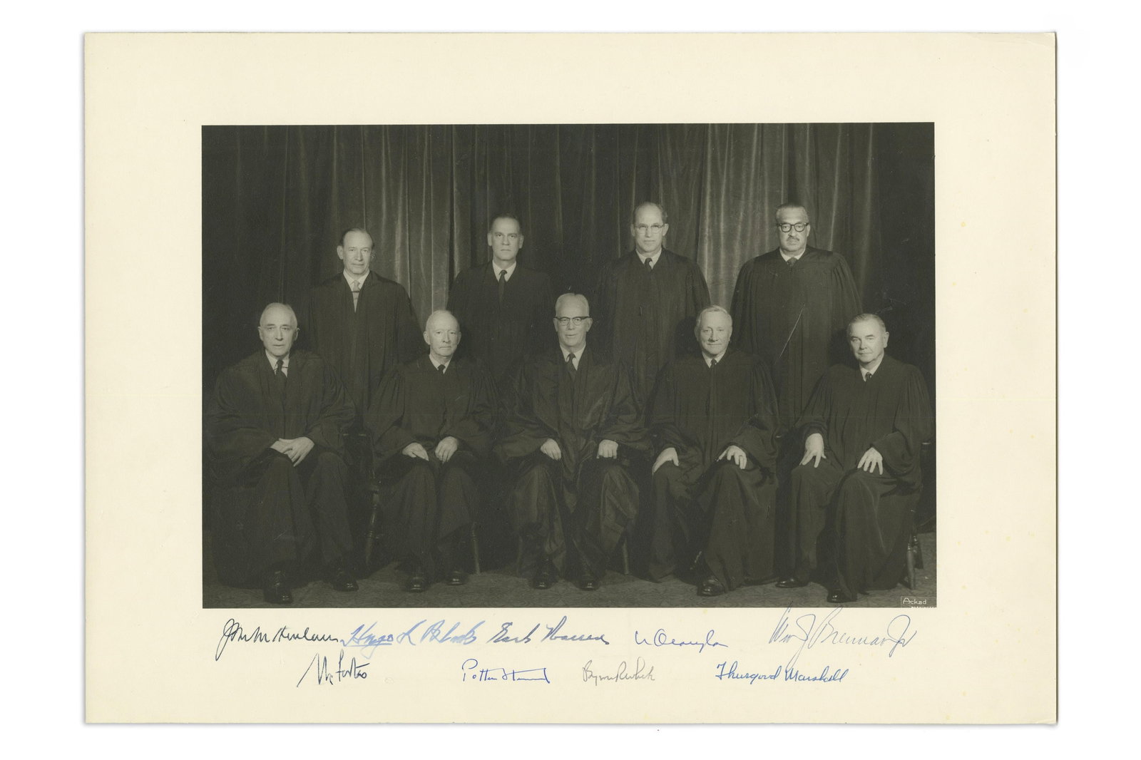 Warren Court Pristine Signed Oversized Photograph (1 of 3)