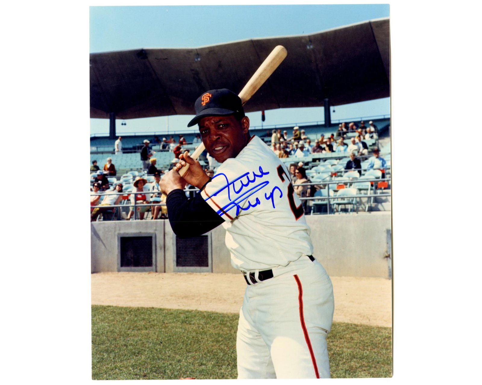 Gorgeous Willie Mays Signed Photograph (1 of 1)