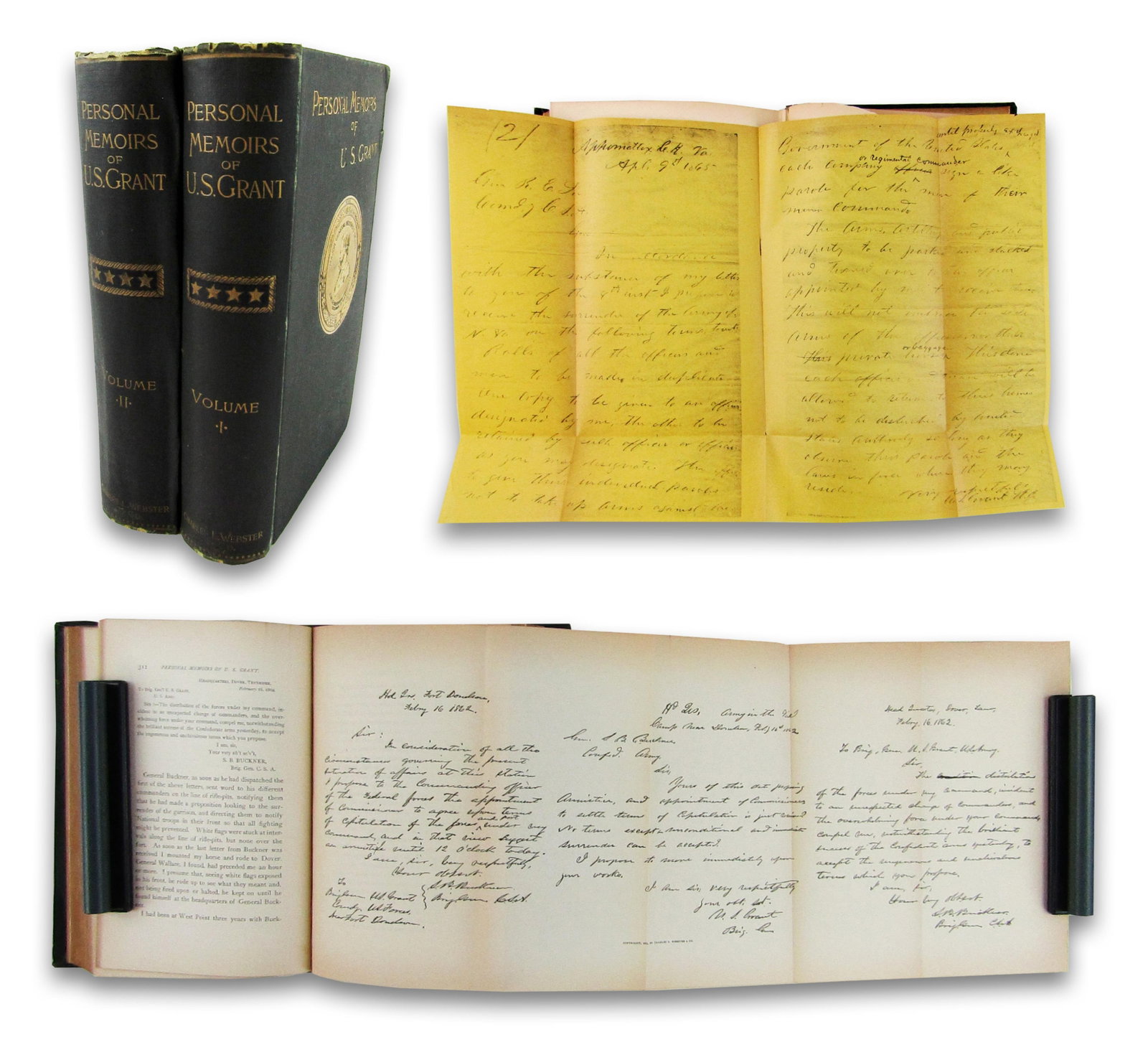 1st Ed. Two Volume Set of the "Personal Memoirs of U.S. Grant" (1 of 10)