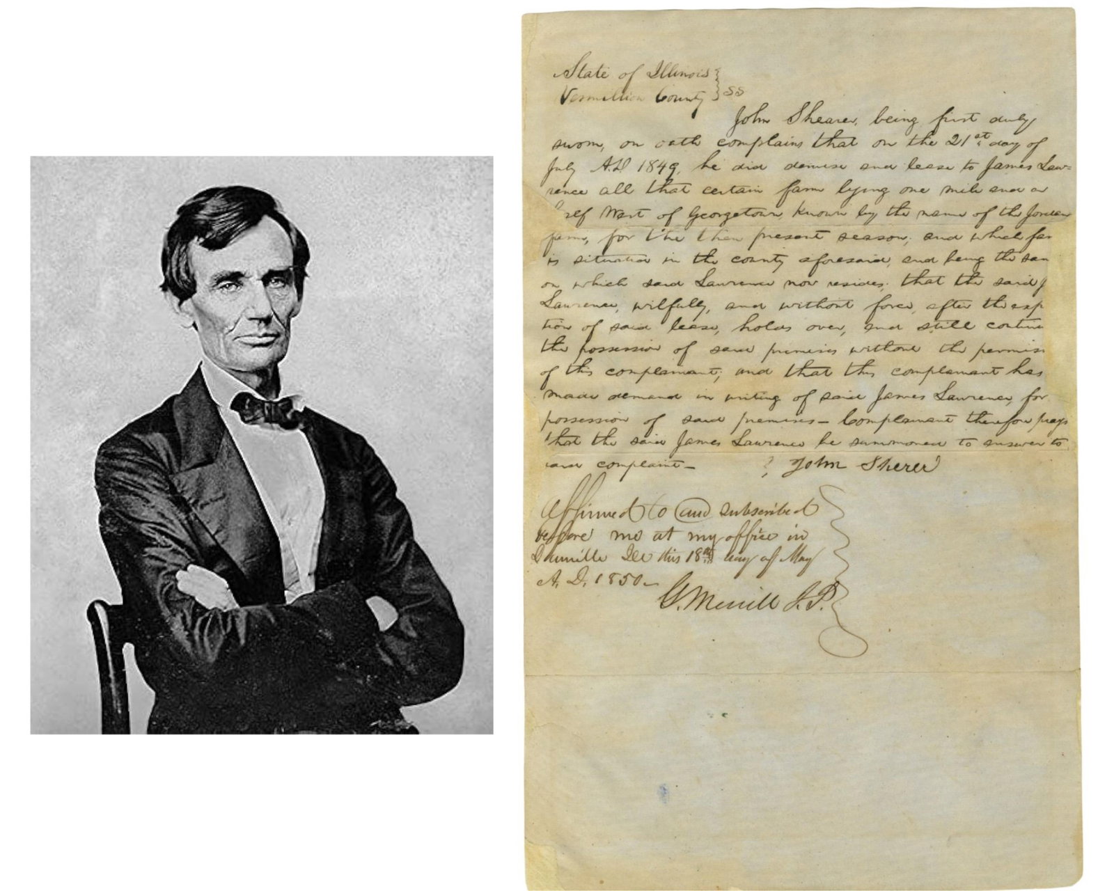 Abraham Lincoln Wins Legal Case Representing Farm Owner (1 of 3)