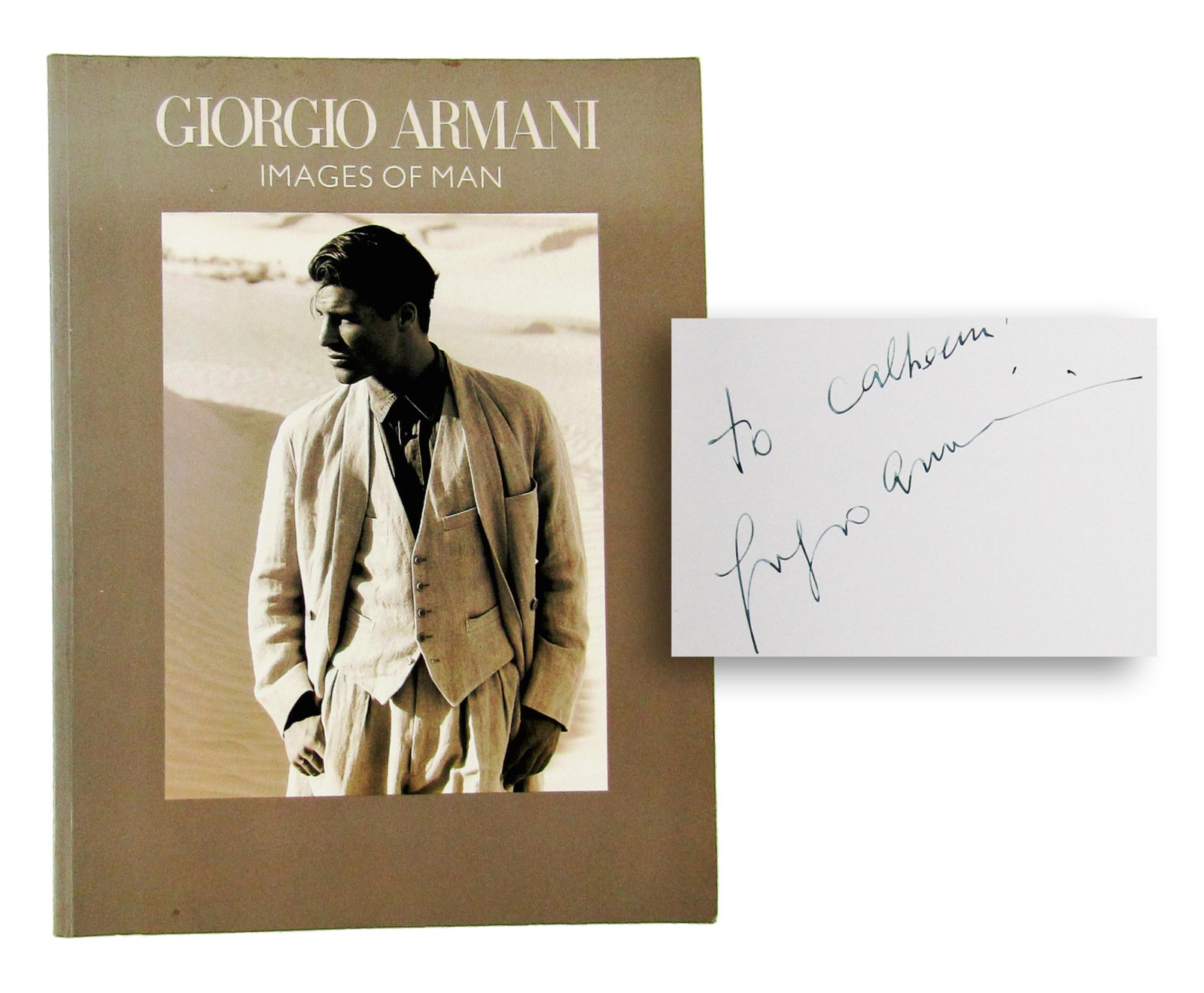 Giorgio Armani Signed Lookbook, "Images of Man" (1990) (1 of 8)