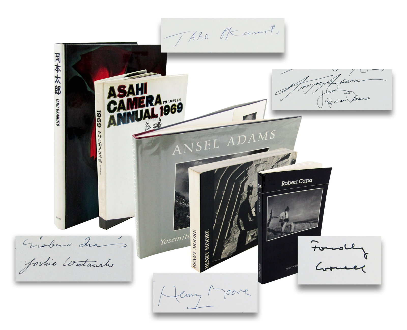 (5) Art Books Inscribed to Photographer Yousuf Karsh: Adams, Moore, Okamoto & More! Ex. Karsh Estate (1 of 13)