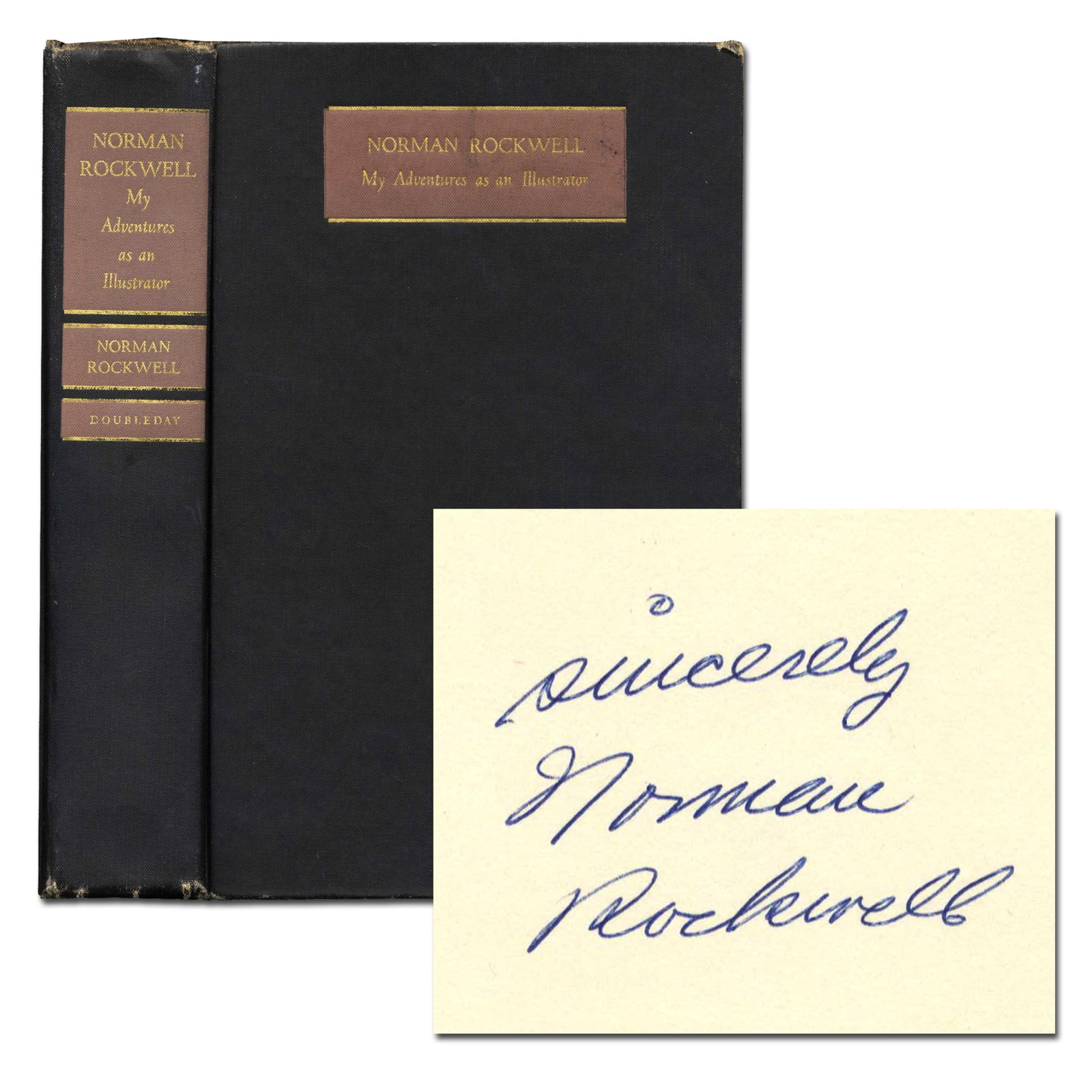 Norman Rockwell Signed 1st Ed. of "My Adventures as an Illustrator" (1 of 3)