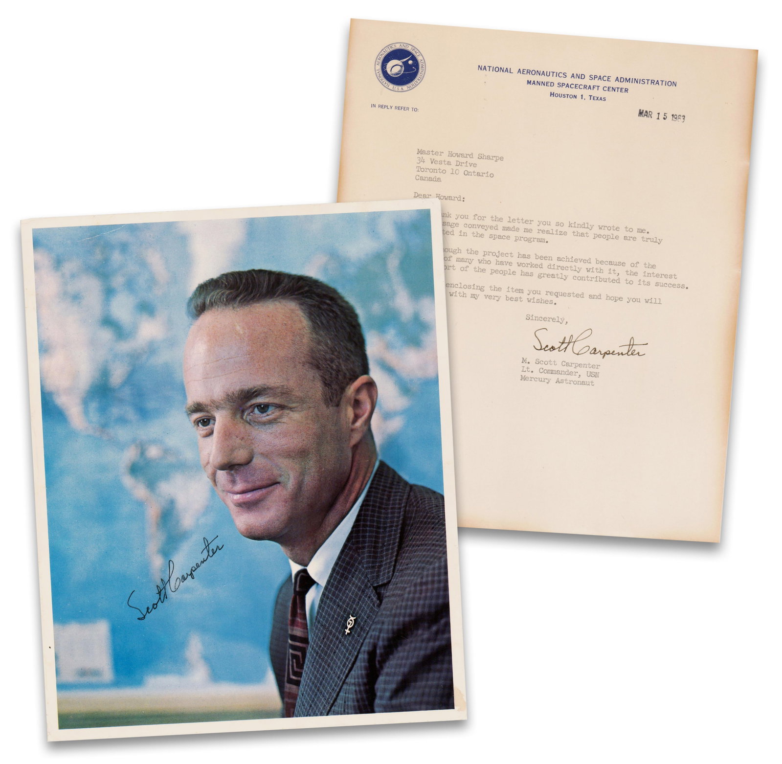 Scott Carpenter TLS & SP, "…people are truly interested in the space program" (1 of 3)