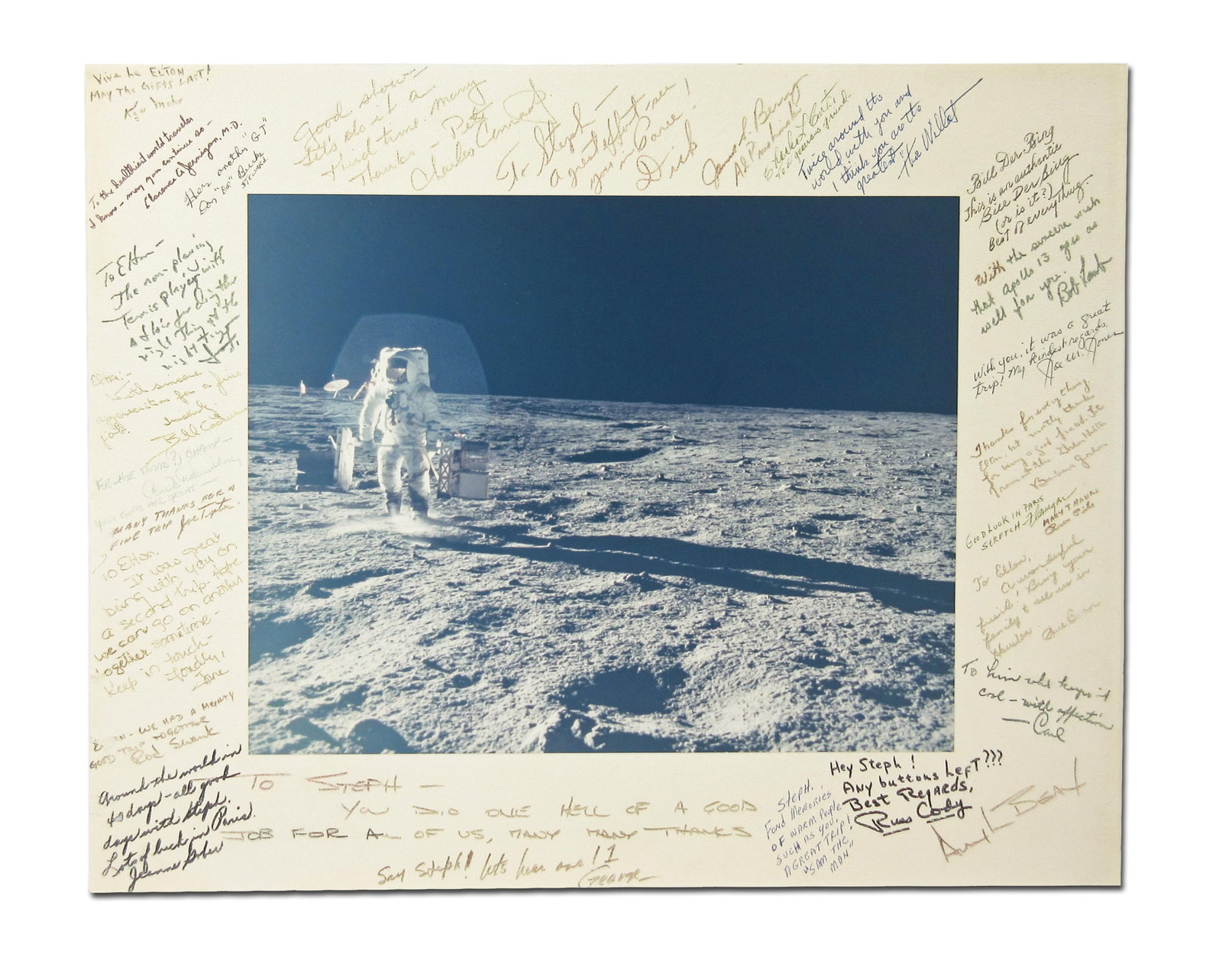Apollo 12 Huge NASA Photo Boldly Signed by Conrad, Gordon, Bean & Supporting Cast, with Zarelli LOA (1 of 9)