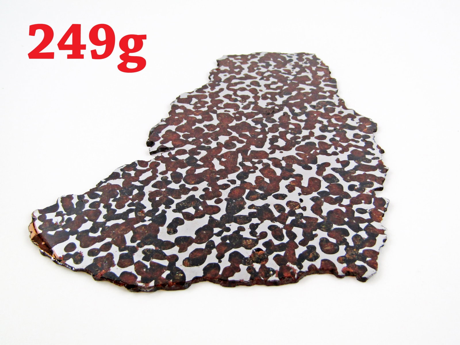 249g Borzya Pallasite Meteorite Specimen, With Space Collective COA: Meteorite recovered from the Borzya region, Russia, ca. 2021 249g Borzya Pallasite Meteorite Specimen, With Space Collective COA Other This is a genuine Borzya Pallasite meteorite specimen weighing ap