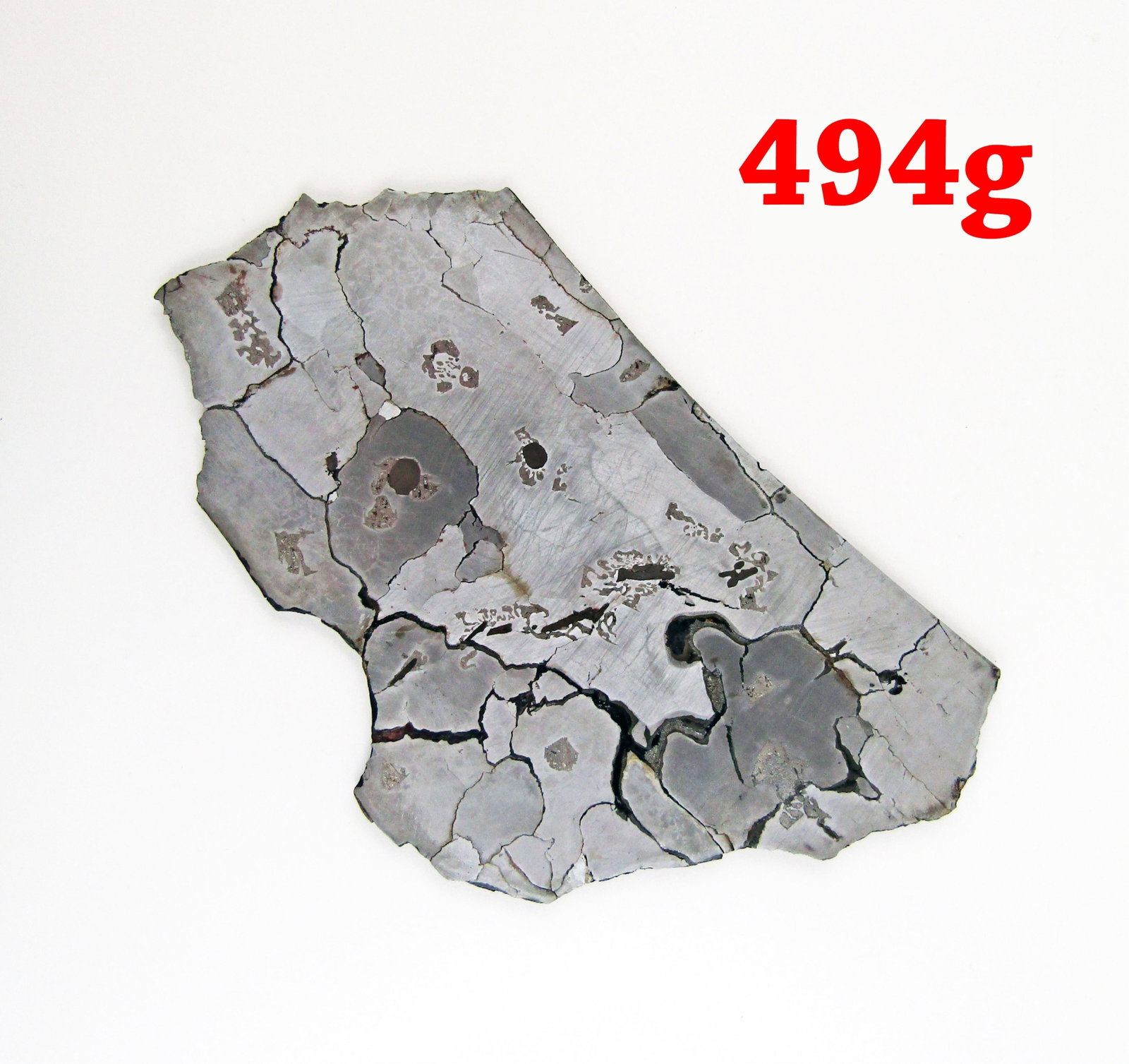 494g Agoudal Iron Meteorite Slice, With Space Collective COA (1 of 5)