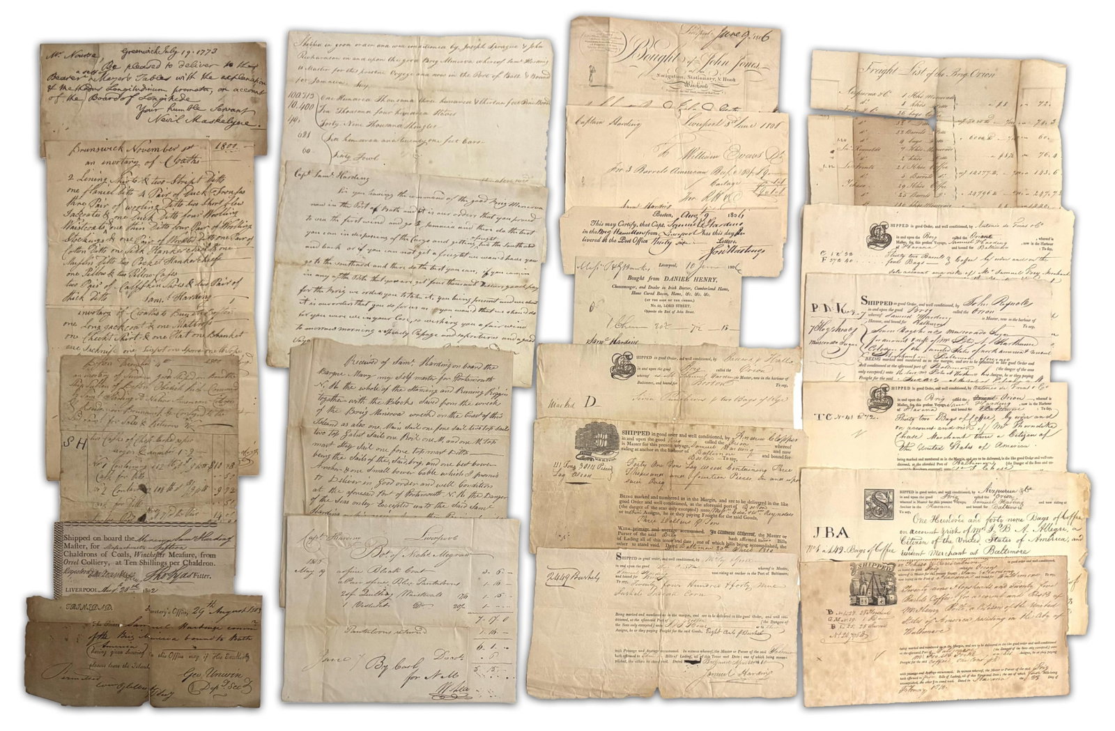 Late 18th/Early 19th C. Merchant Captain’s Archive (1 of 5)
