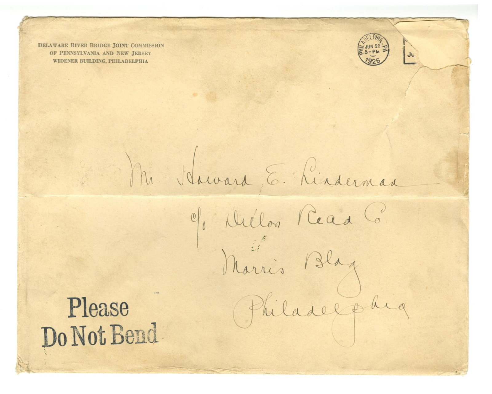 Benjamin Franklin Bridge Opening Invitation - 3