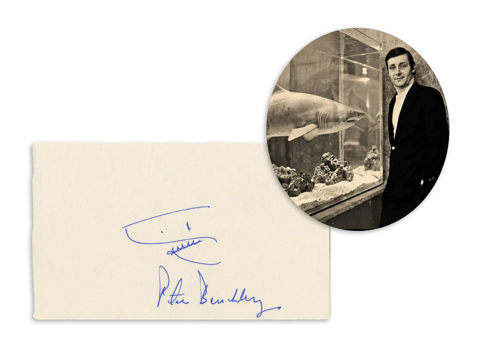Peter Benchley Signed Original Jaws Sketch (1 of 2)
