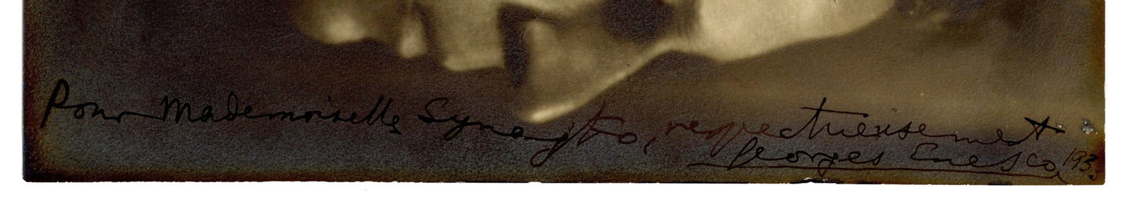 George Enescu Signed Presentation Photo - 2