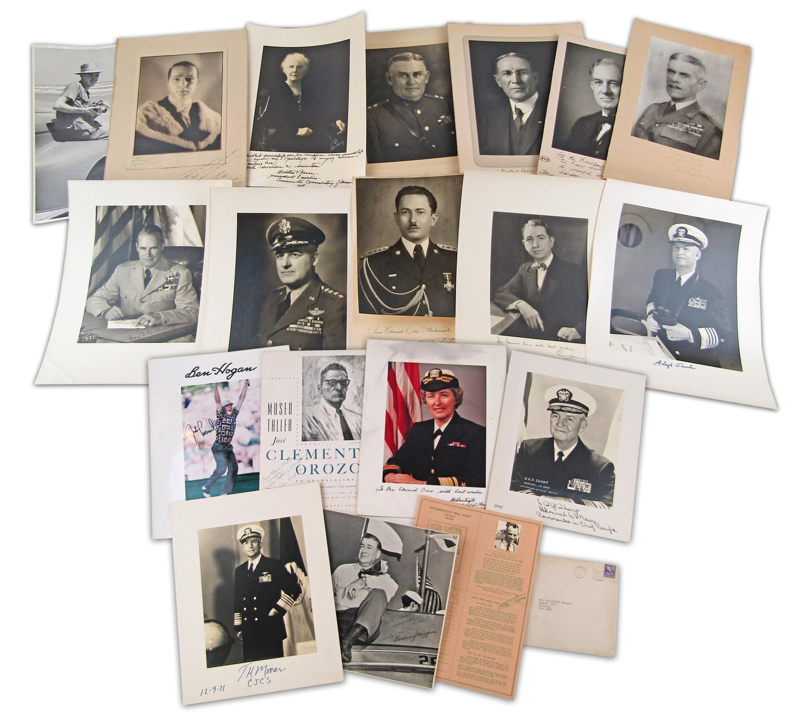 (19) Large-Format Signed Photos: Political, Military, Art, Music, Literary & Sports Notables: 20th C. Political & Military Notables various incl. El Paso, TX, ca. 1930s-[1990s] (19) Large-Format Signed Photos: Political, Military, Art, Music, Literary & Sports Notables Archive A group of 19