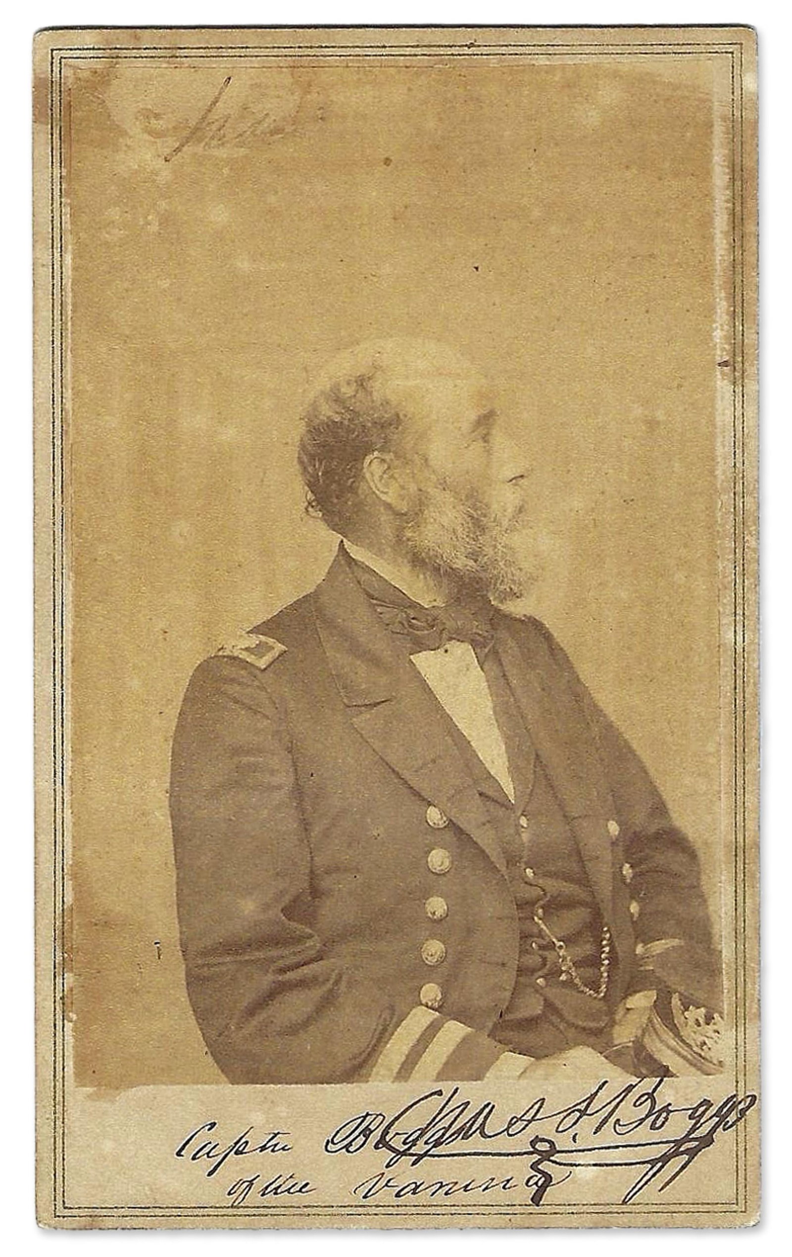 Charles Boggs Signed CDV from a Brady Negative - Hero of the USS Varuna! (1 of 2)