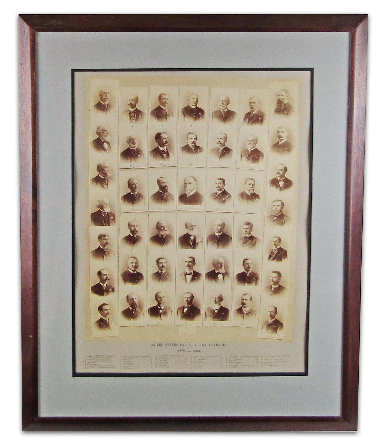 Ex-Civil War Veterans Among 1891 U.S. Patent Office Officials - Large Composite Photo by George (1 of 8)