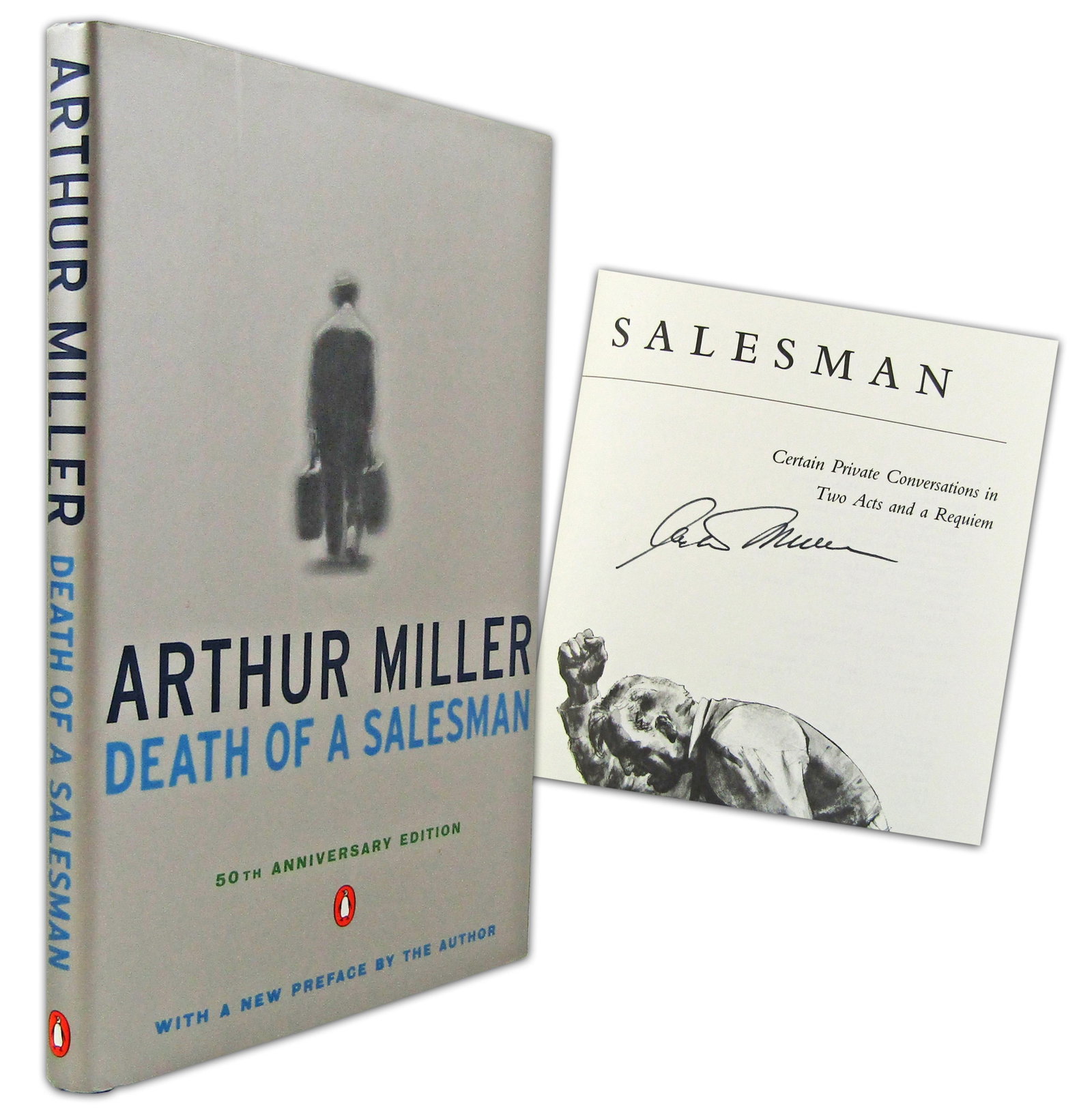 Arthur Miller Signed "Death of A Salesman" 50th Anniversary Ed. (1 of 8)