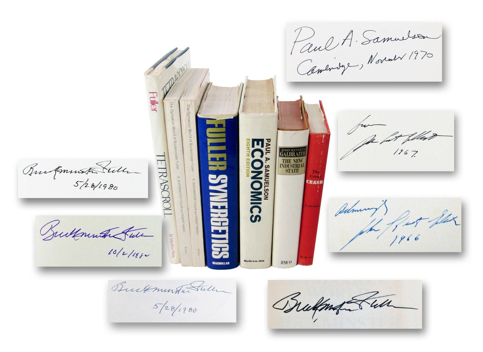 Architecture & Economics Dealer's Lot of (7) SBs Gifted to Yousuf Karsh: B. Fuller, J. K. Galbraith (1 of 20)