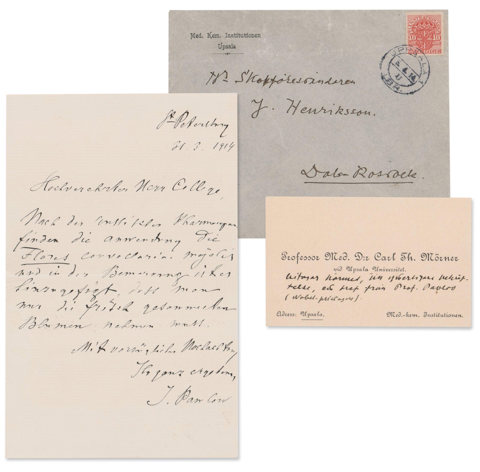 I. Pavlov ALS w/ Scientific Content to a Swedish Doctor (1 of 4)