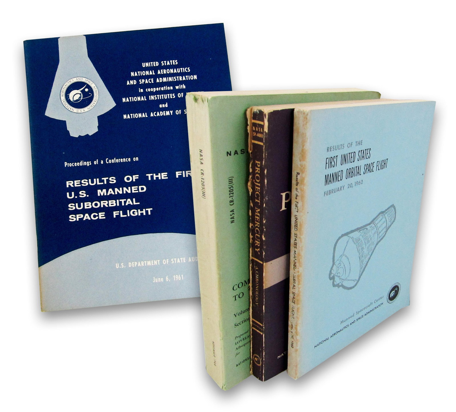 Lot of 4 NASA Reports Incl. Analysis of First Manned Spaceflight (1 of 6)