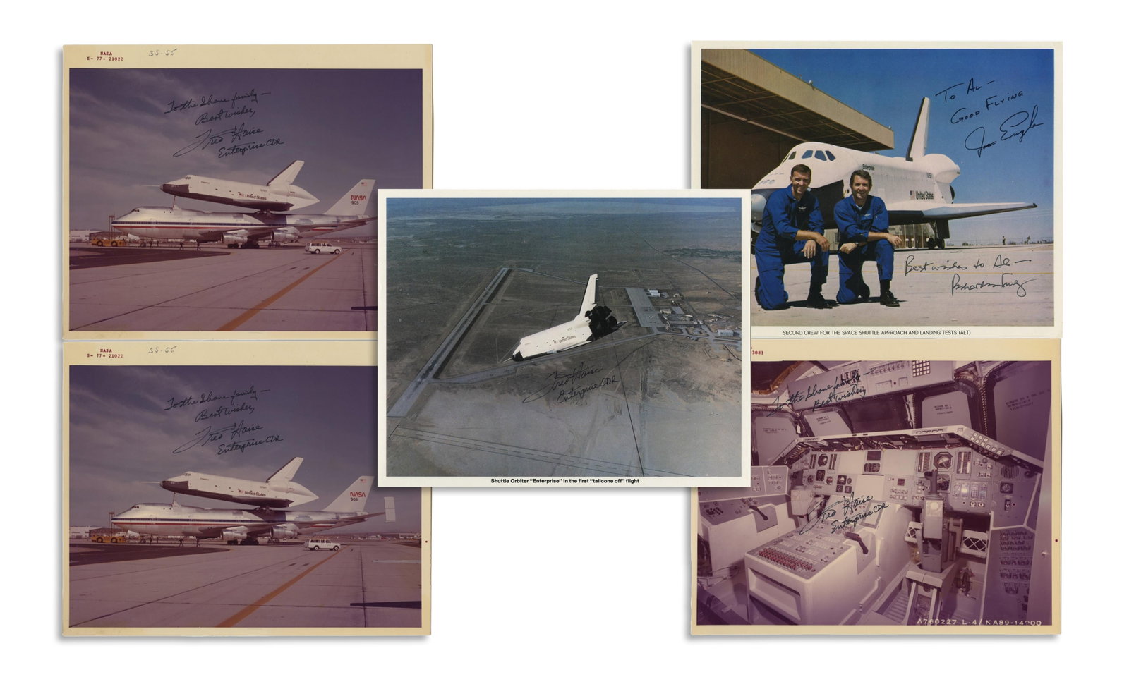 Lot of Photos Related to Shuttle Enterprise Test Flights (1 of 6)