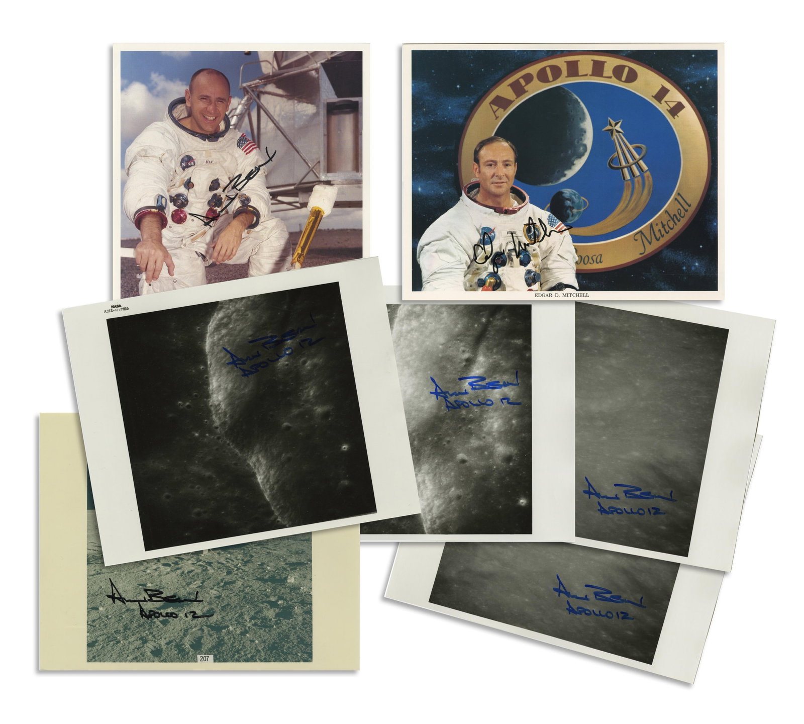 Moonwalkers Signed Photo Lot: Bean & Mitchell, Pre-Certified by Zarelli (1 of 8)