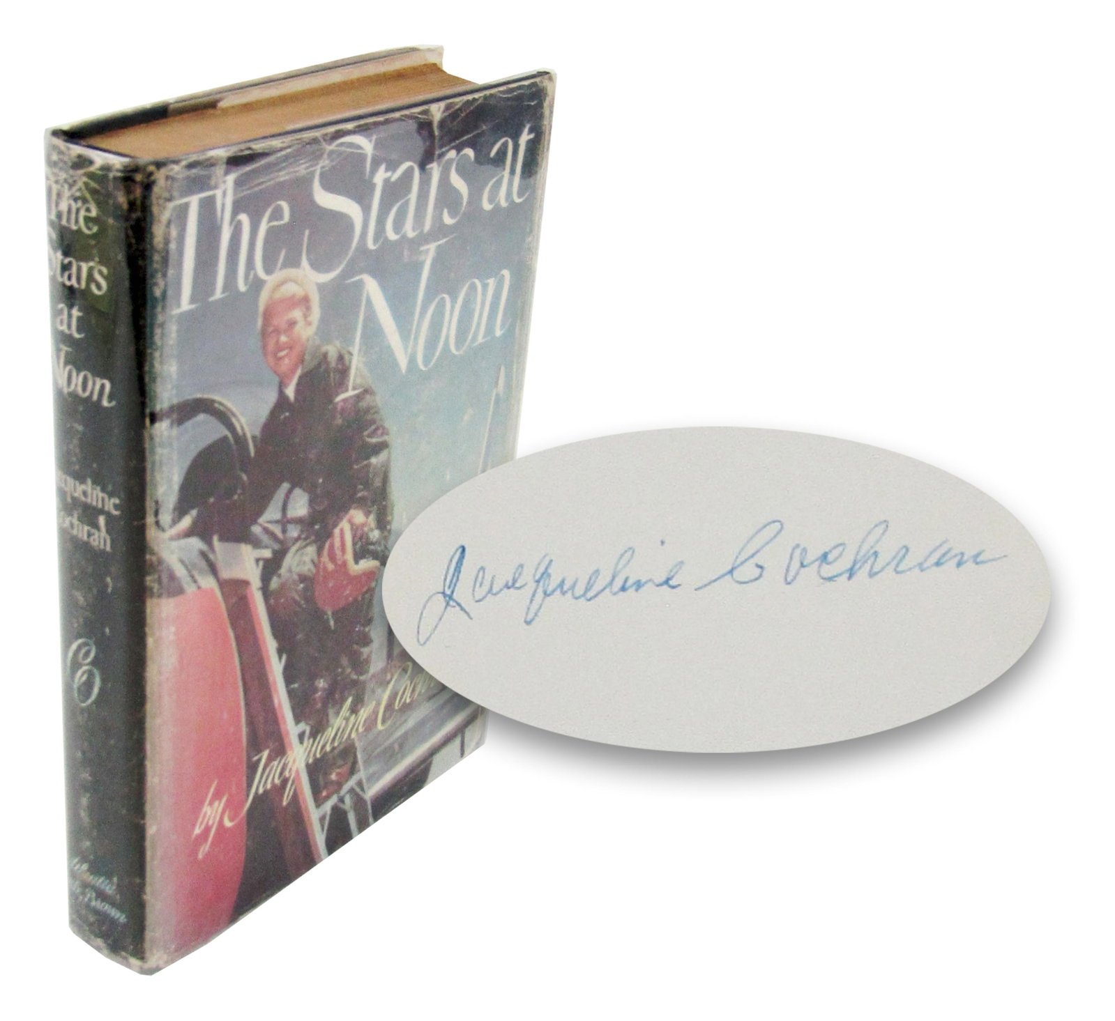 Jacqueline Cochran Signed 1st Ed., "The Stars at Noon", First Female Aviator to Break Sound Barrier! (1 of 6)