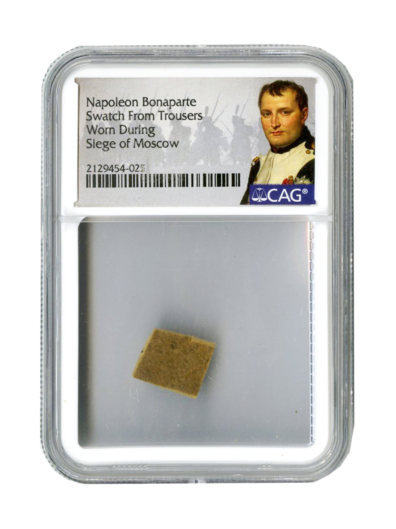Napoleon Abandons His Pants During the Flight from Moscow, Swatch of Pants Fabric, CAG Encapsulated (1 of 6)