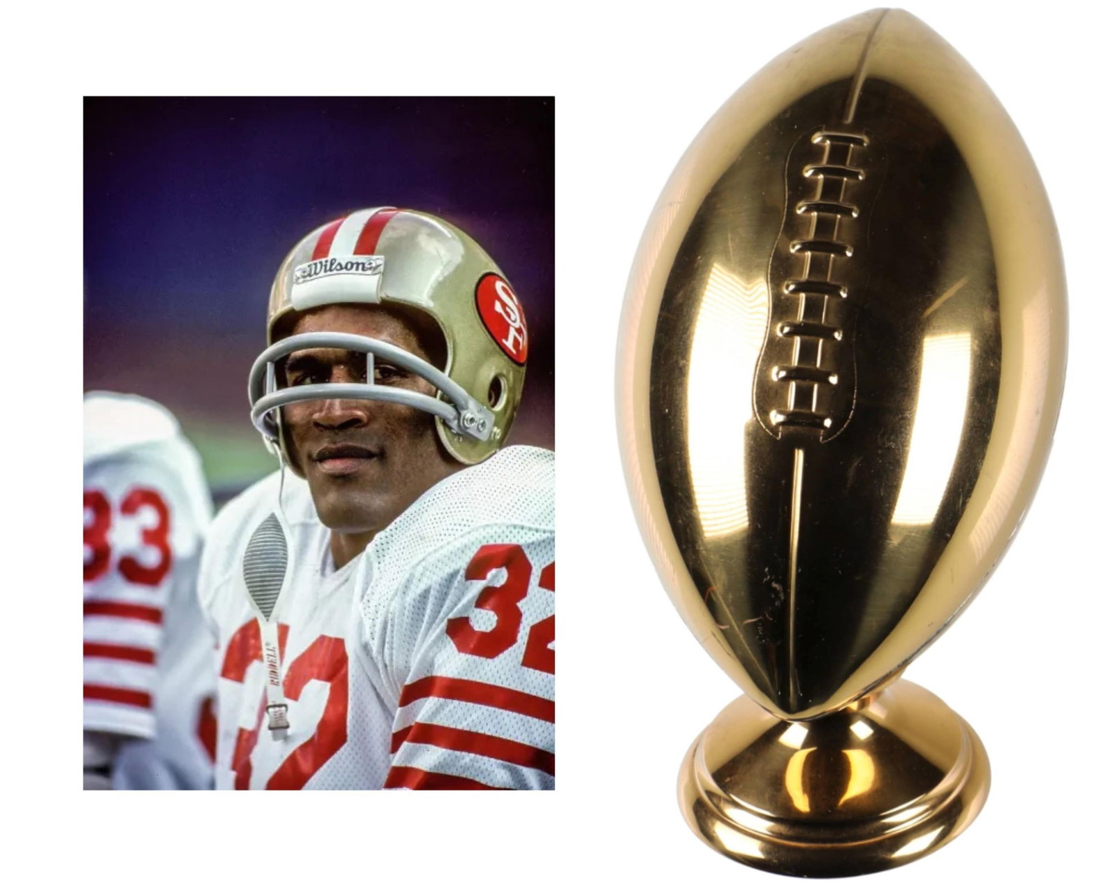 O.J. Simpson Owned Football Trophy! Ex. O.J. Simpson Estate (1 of 5)