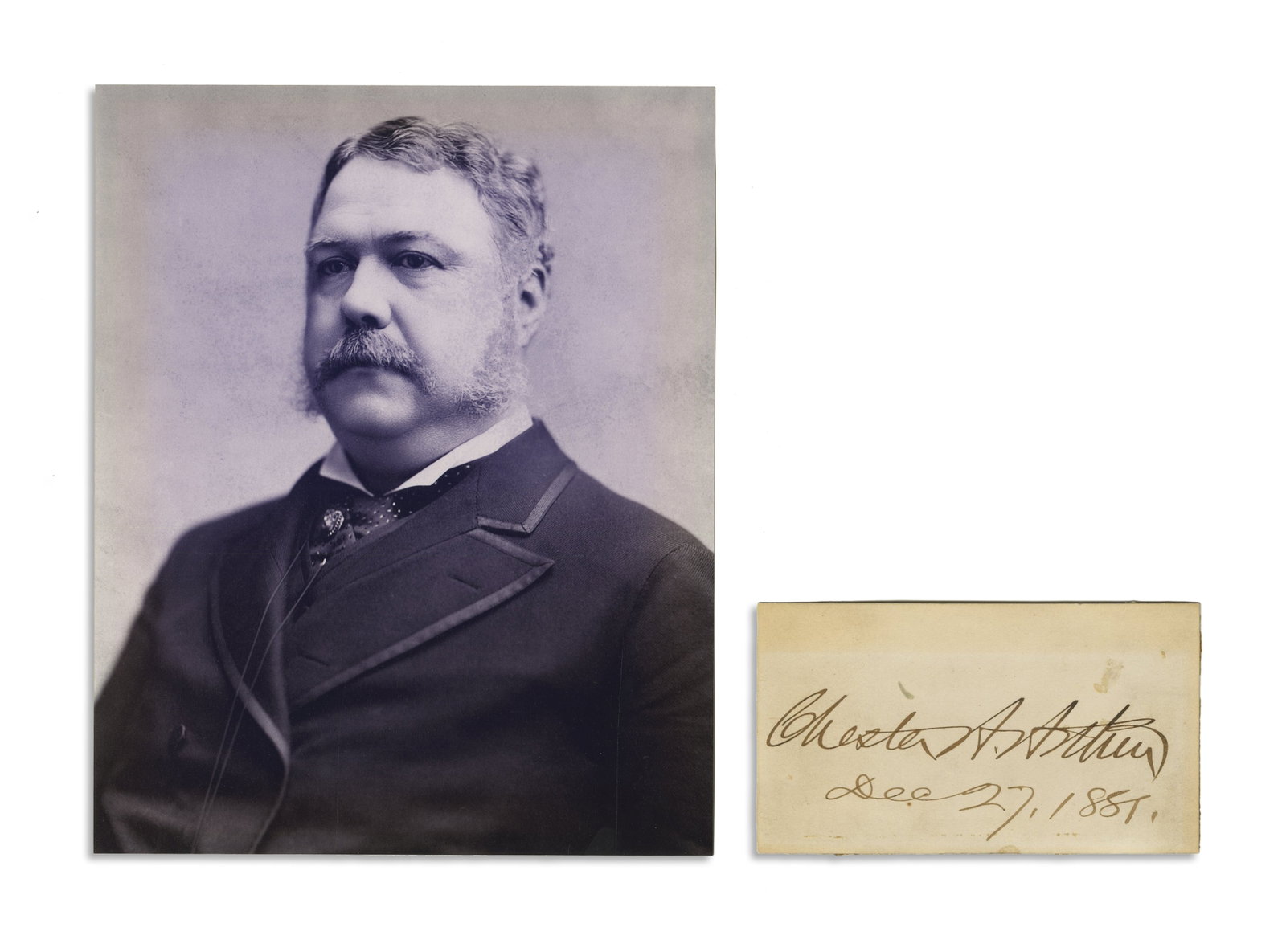 Chester Arthur Signed Clip as President, 1881 (1 of 3)