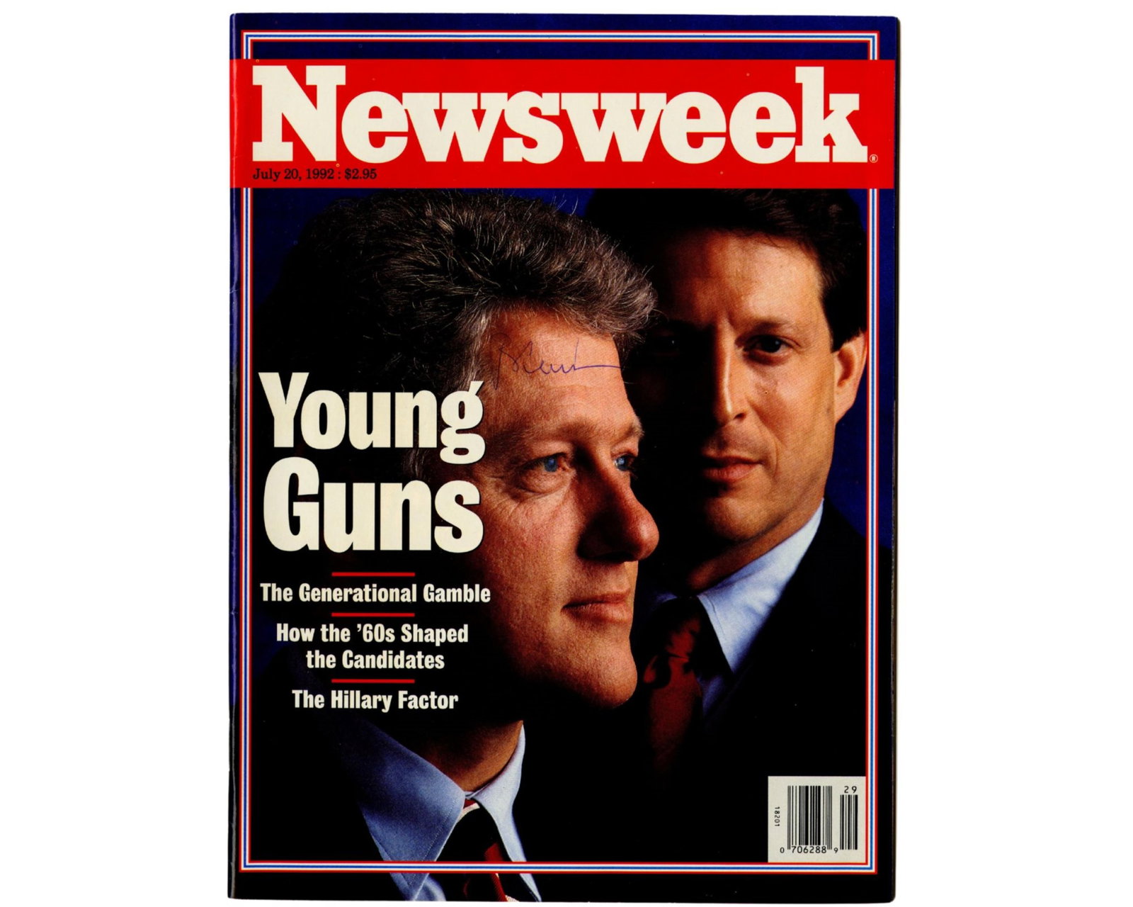 Bill Clinton "Young Guns" Signed Newsweek Magazine (1 of 2)
