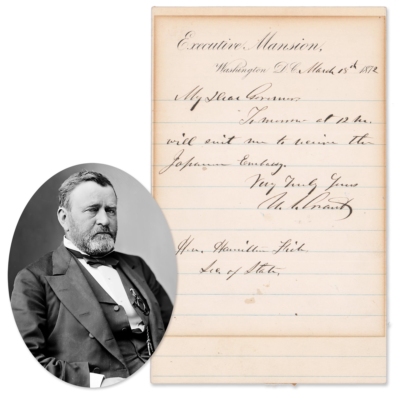 President Grant ALS Receiving the Japanese Delegation (1 of 3)