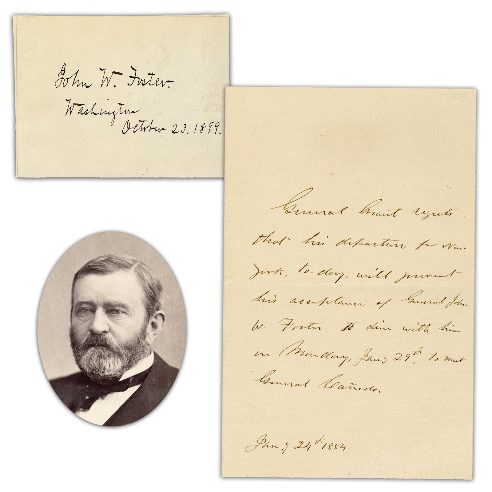 U.S. Grant 3rd Person ALS Re: Declining Meeting Mexican Official During Mexico Free Trade Scandal (1 of 4)