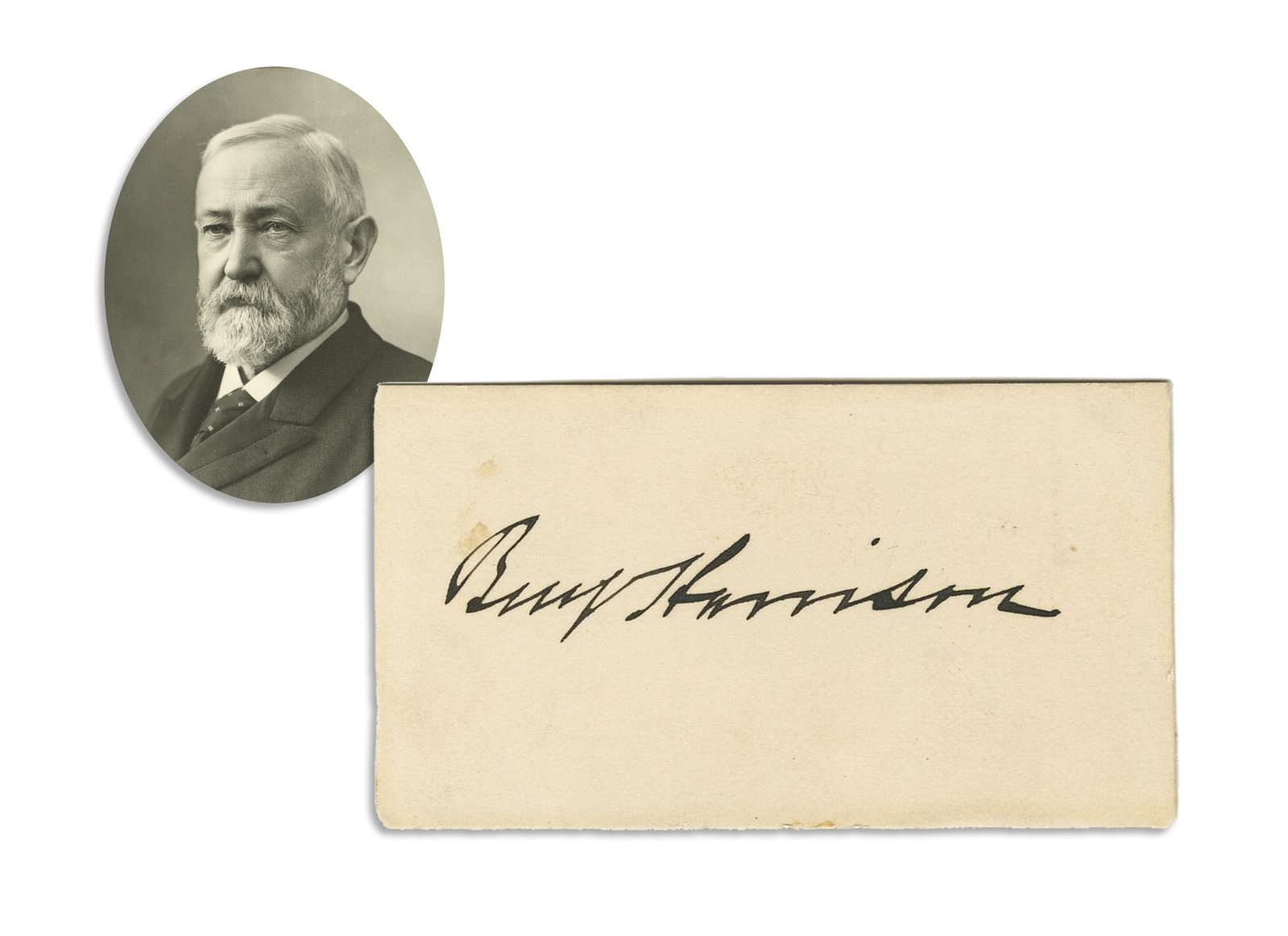 Benjamin Harrison Boldly Signed Clip (1 of 2)