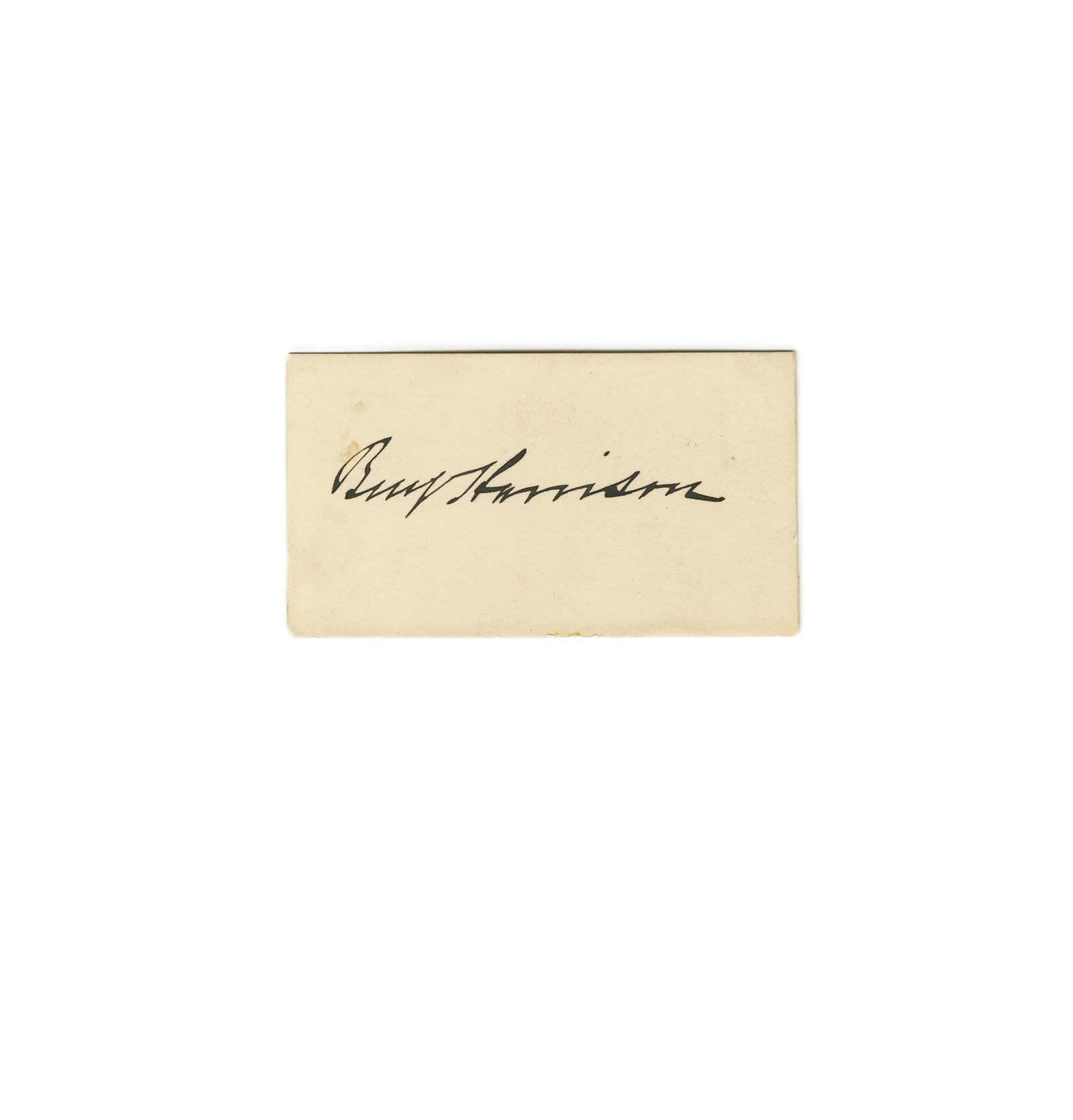 Benjamin Harrison Boldly Signed Clip - 2