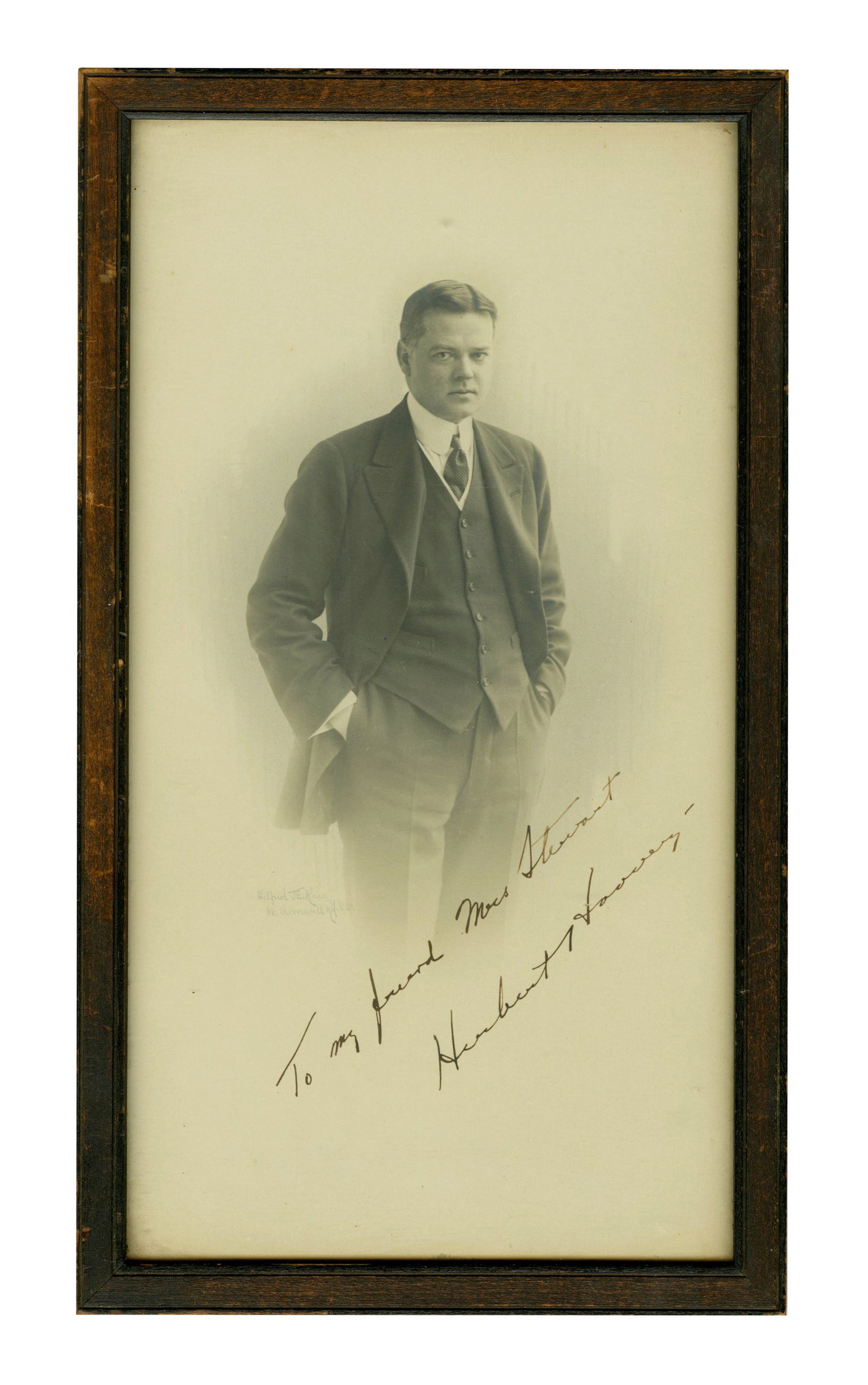 Herbert Hoover Signed Photo ca. 1914, JSA LOA (1 of 3)